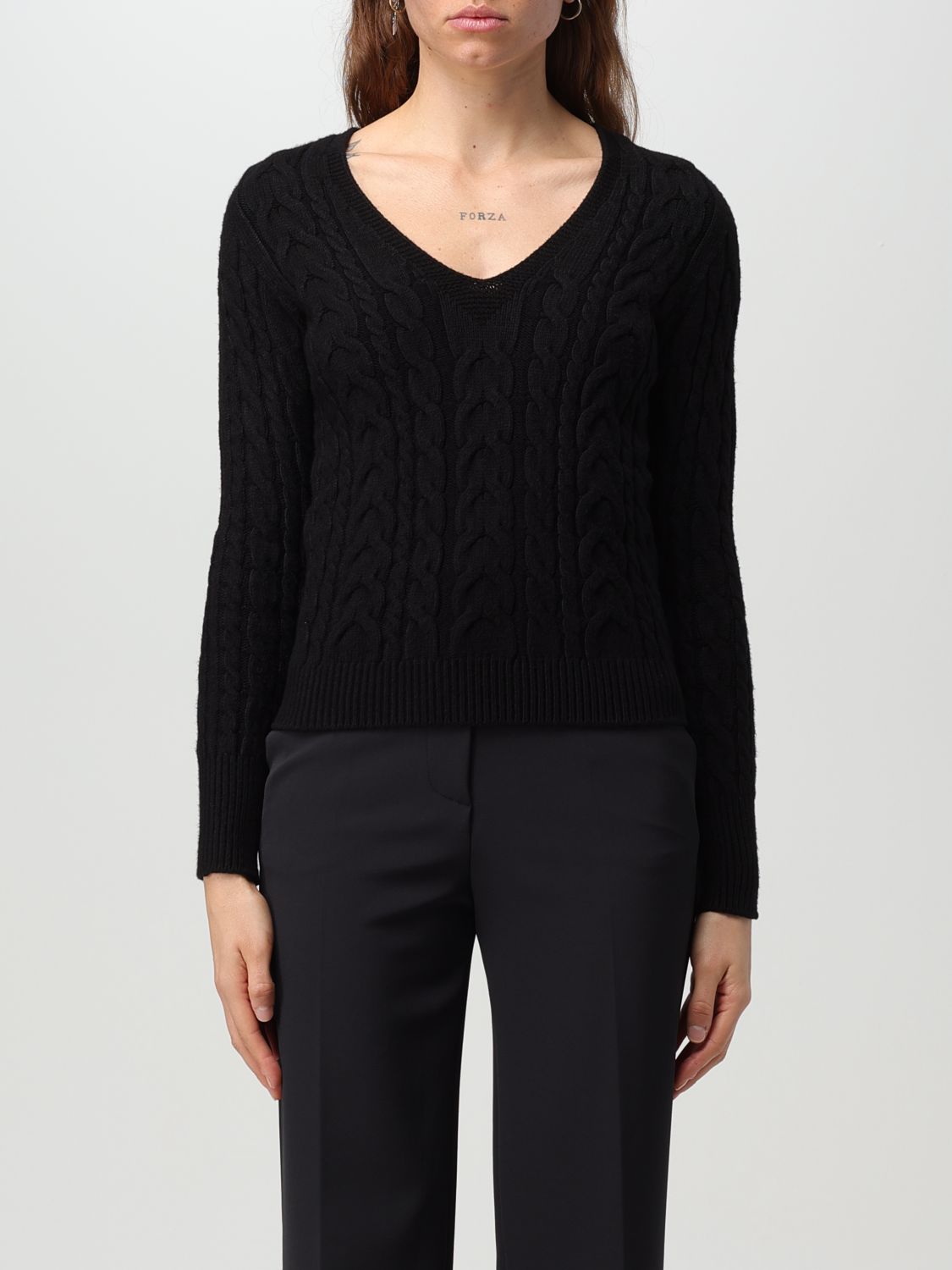 Kaos Pullover  Damen Farbe Schwarz In Black
