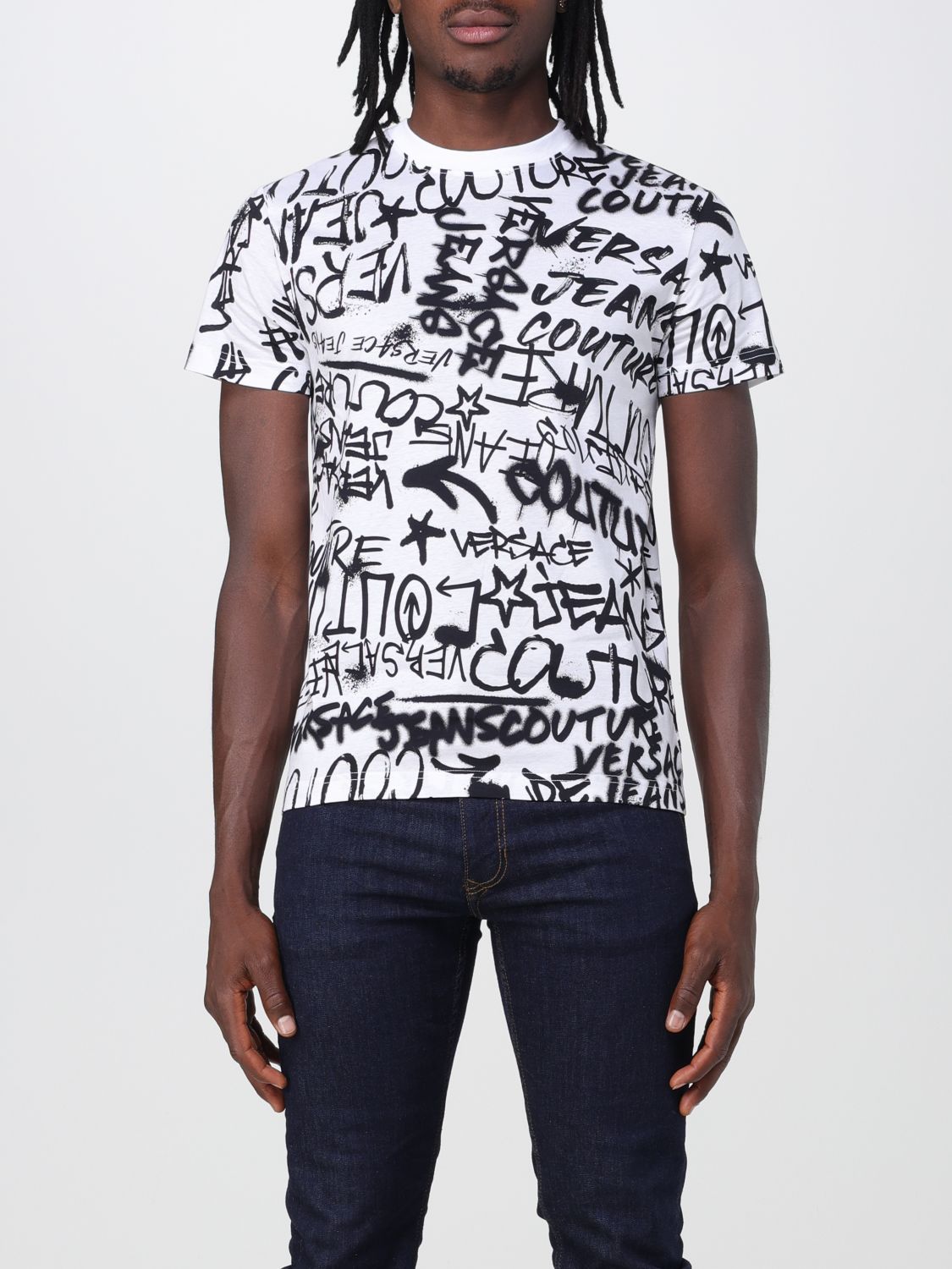 Versace Jeans Couture Men's Graffiti Logo T-Shirt