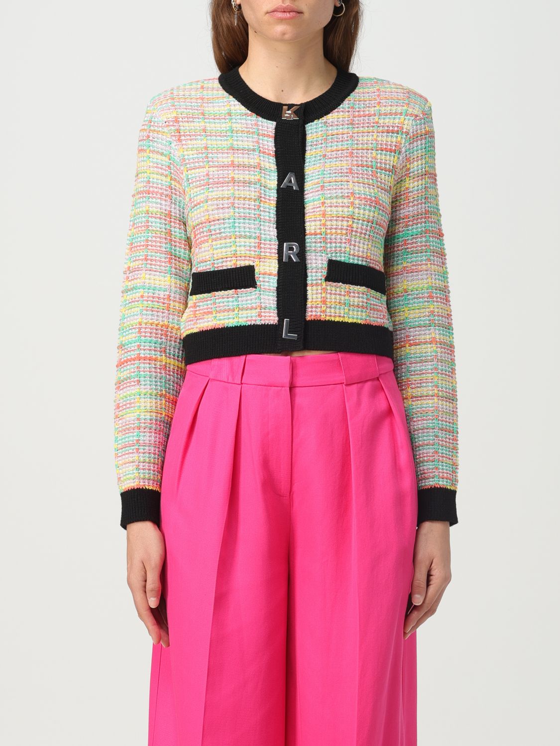 Karl Lagerfeld Strickjacke  Damen Farbe Bunt In Multicolor