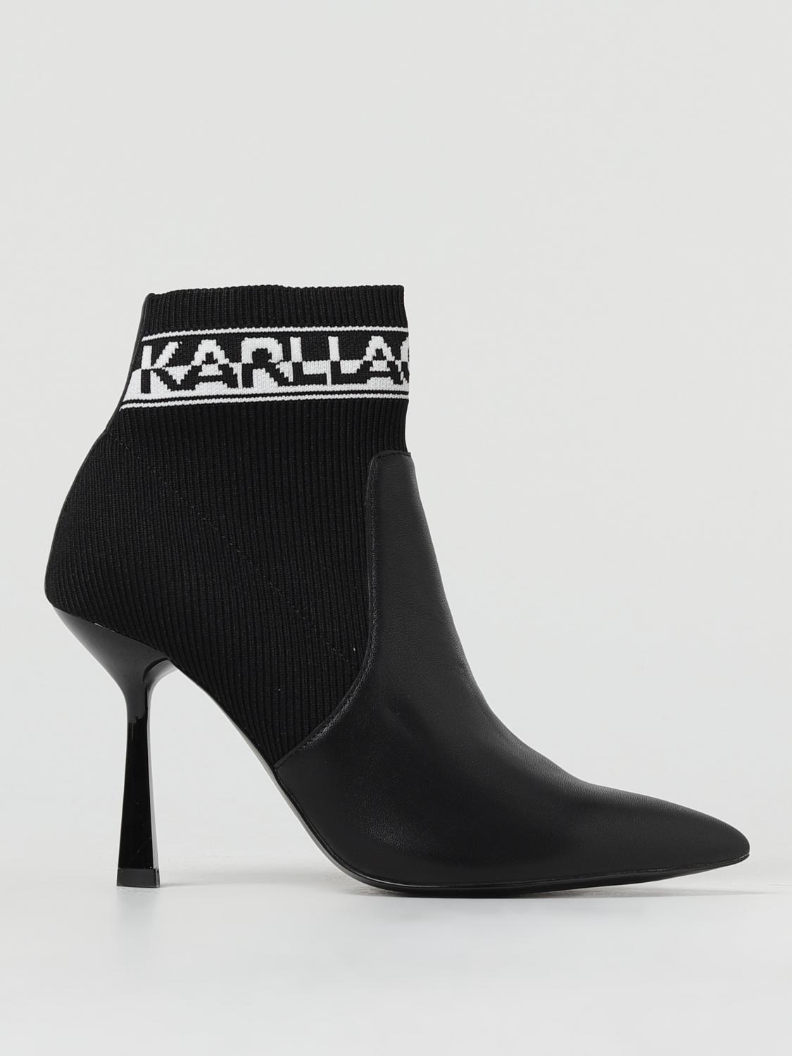 Flat Ankle Boots KARL LAGERFELD Woman color Black