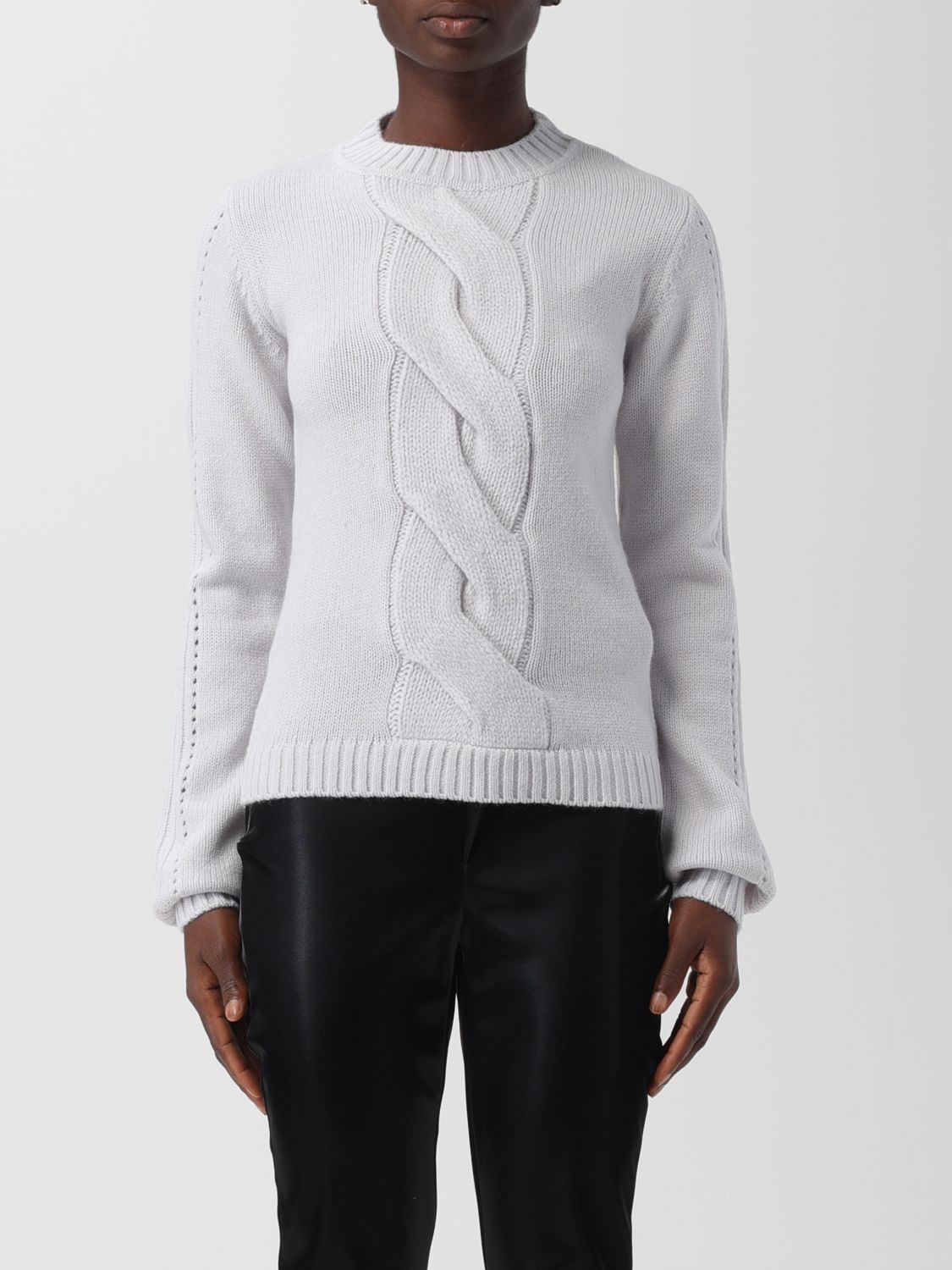 Shop Patrizia Pepe Sweater  Woman Color White