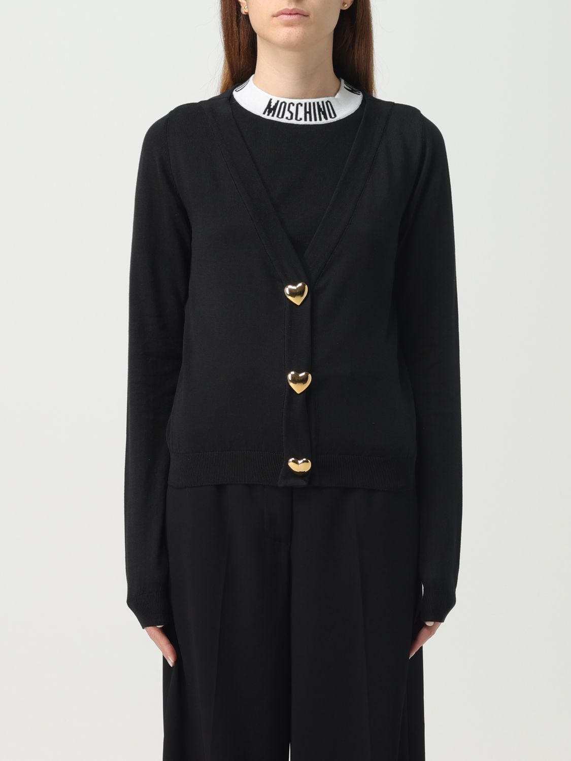Moschino Couture Strickjacke  Damen Farbe Schwarz In Black