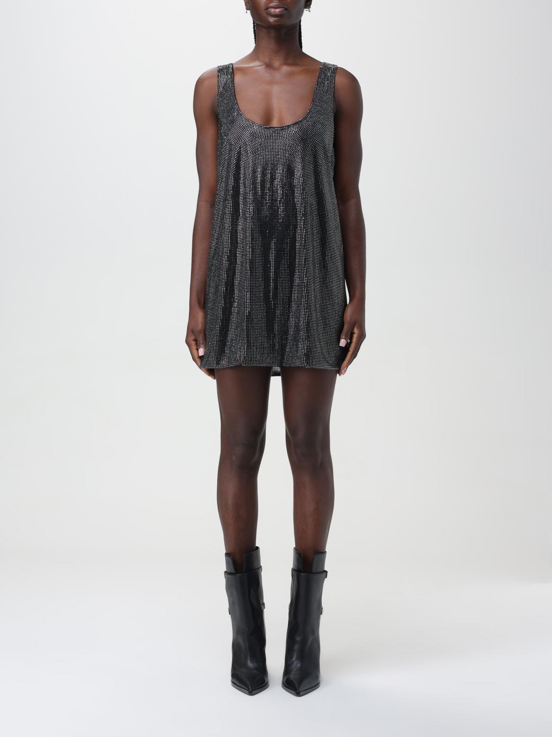 Giuseppe Di Morabito Rhinestone-embellished Scoop-neck Minidress In Black