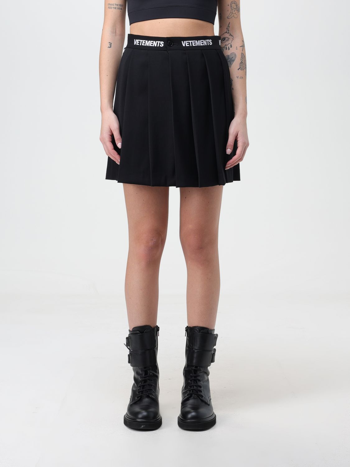 skirt vetements woman colour black