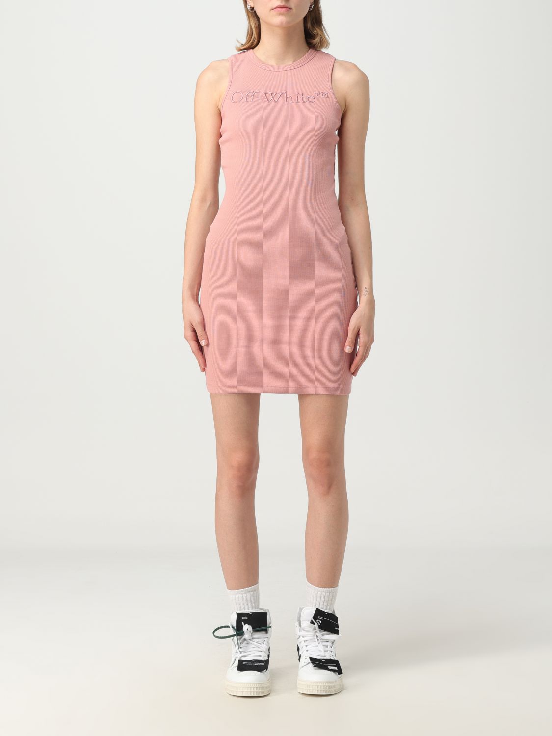 OFF-WHITE DRESS OFF-WHITE WOMAN COLOR PINK,E97823010