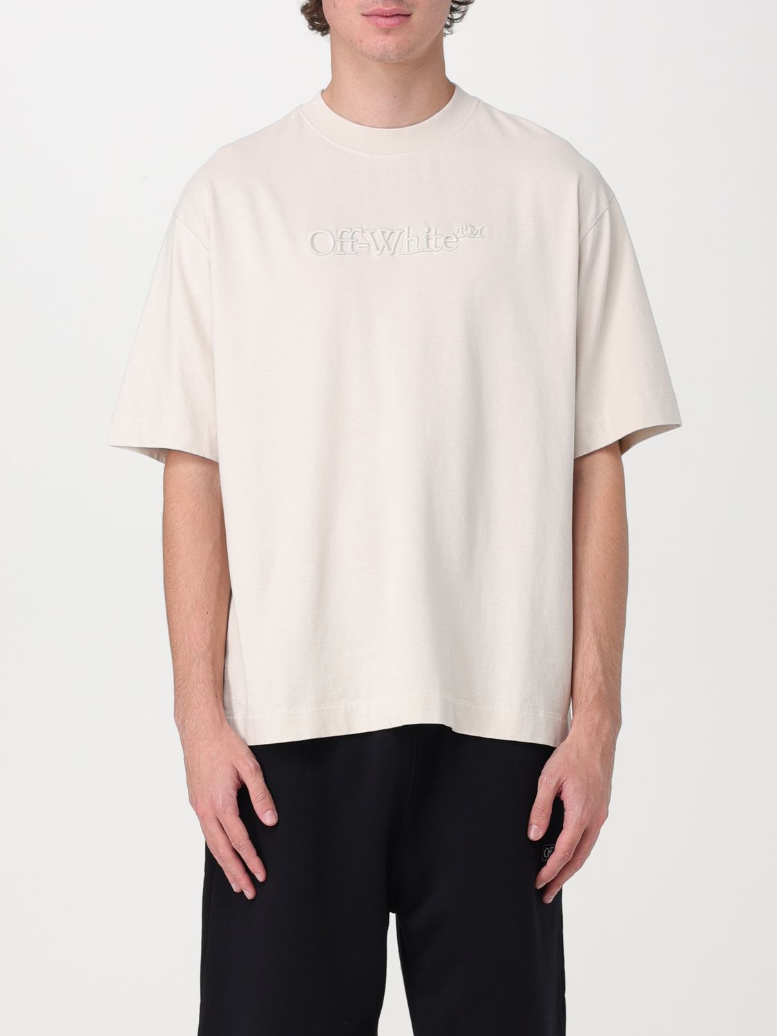 OFF-WHITE T恤 OFF-WHITE 男士 颜色 灰色,E97830020
