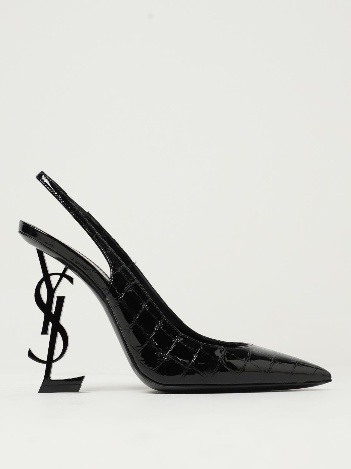 Saint Laurent Opyum 110mm Slingback Pumps In Black