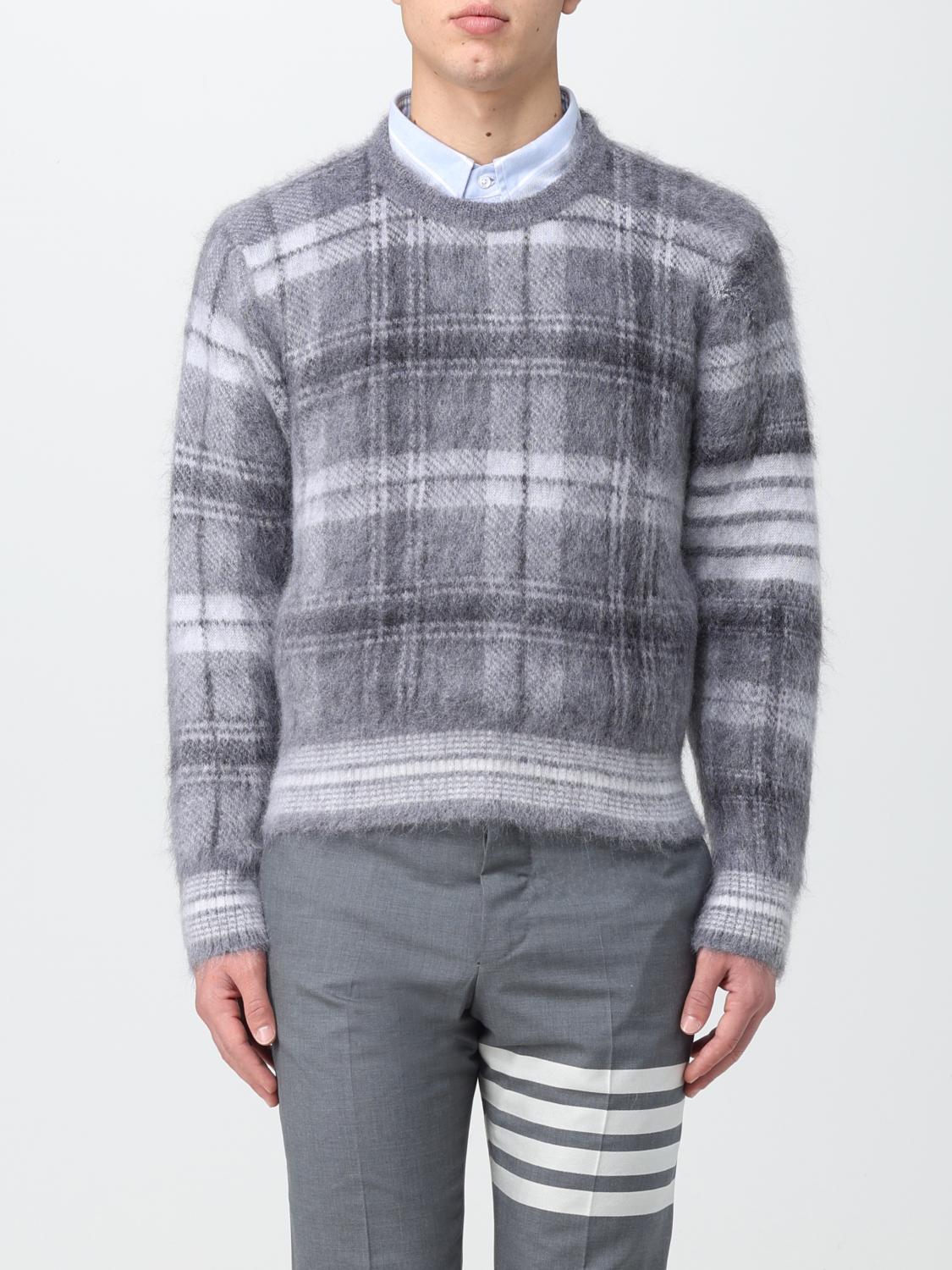 THOM BROWNE SWEATER IN MOHAIR BLEND,E98533020