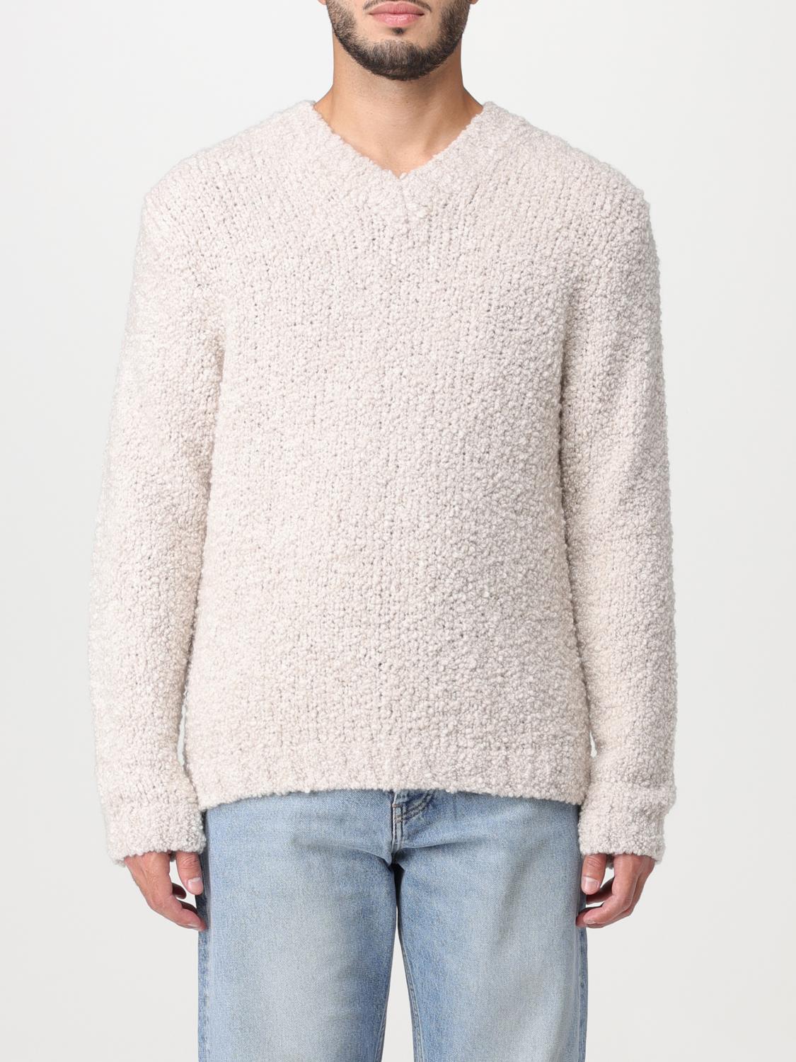 Sunflower Brushed-effect V-neck Jumper In White