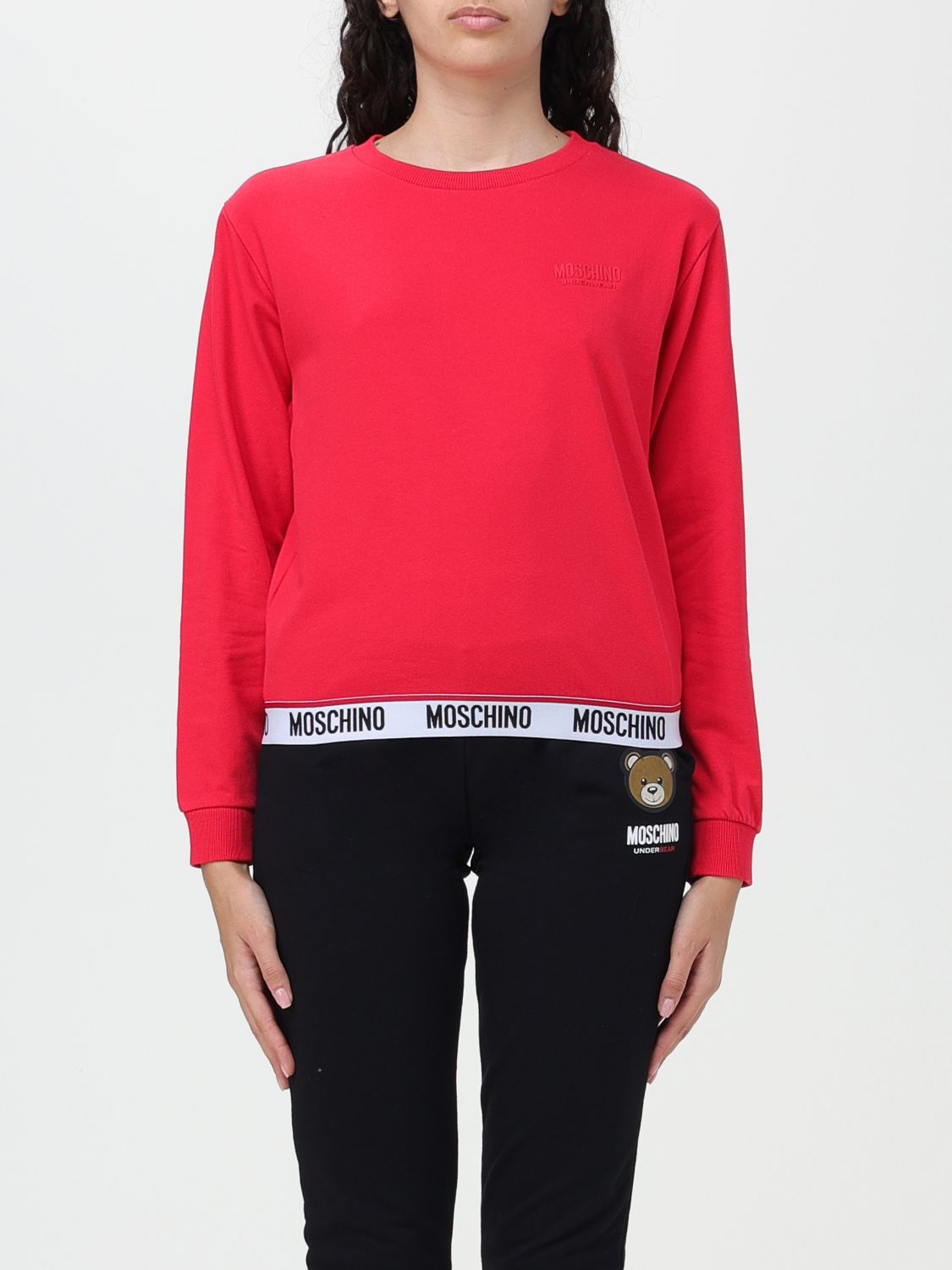 sweatshirt moschino underwear woman colour red