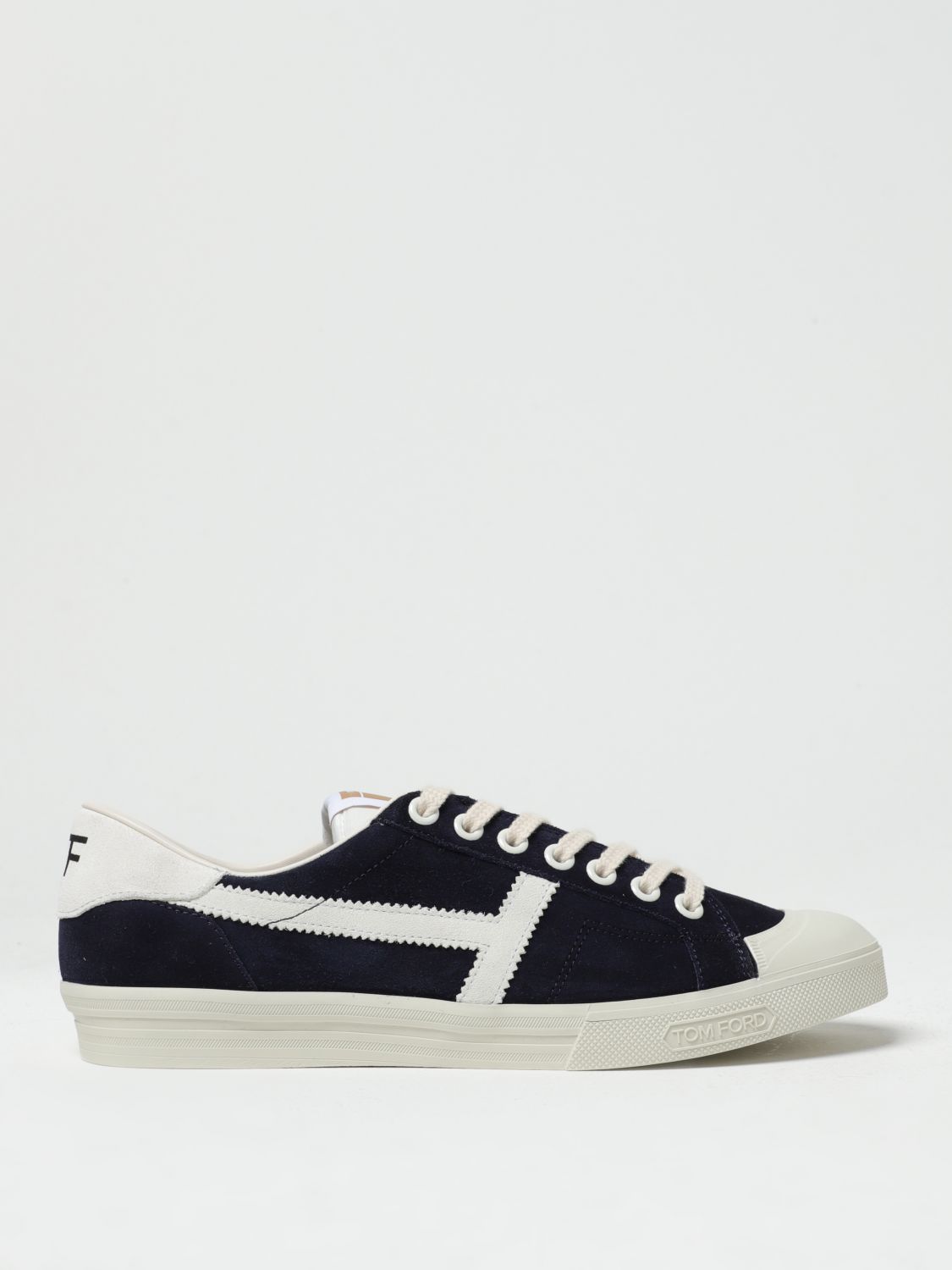 Shop Tom Ford Suede Sneakers In Blue