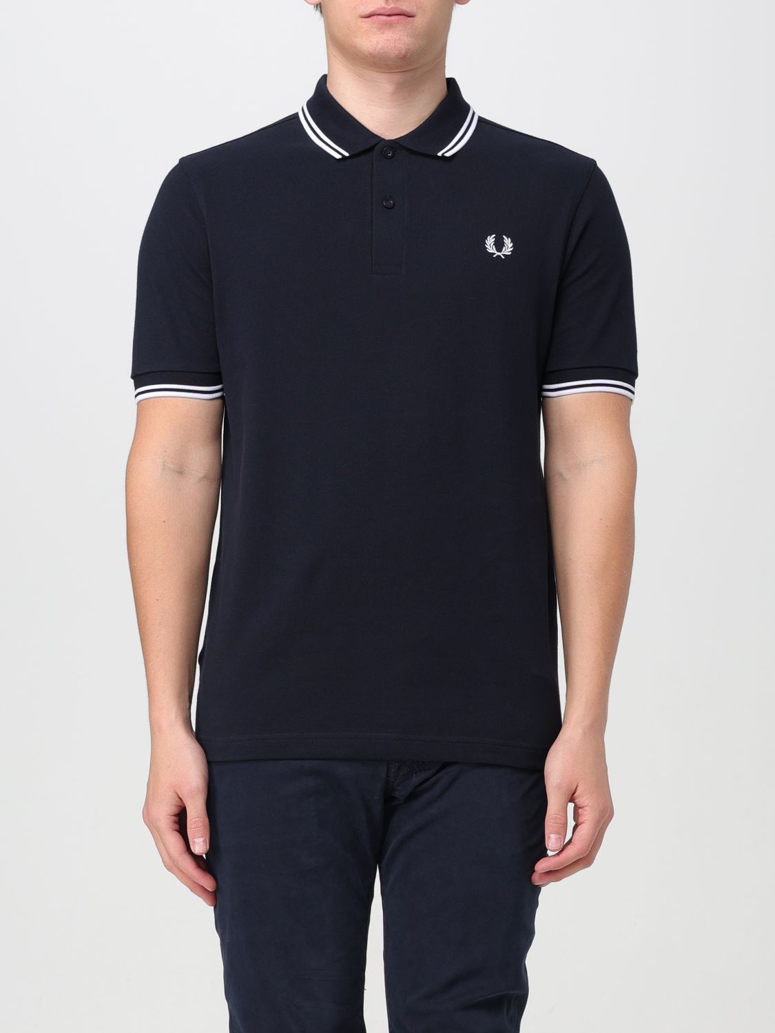 Fred Perry Polo Shirt  Men Color Blue