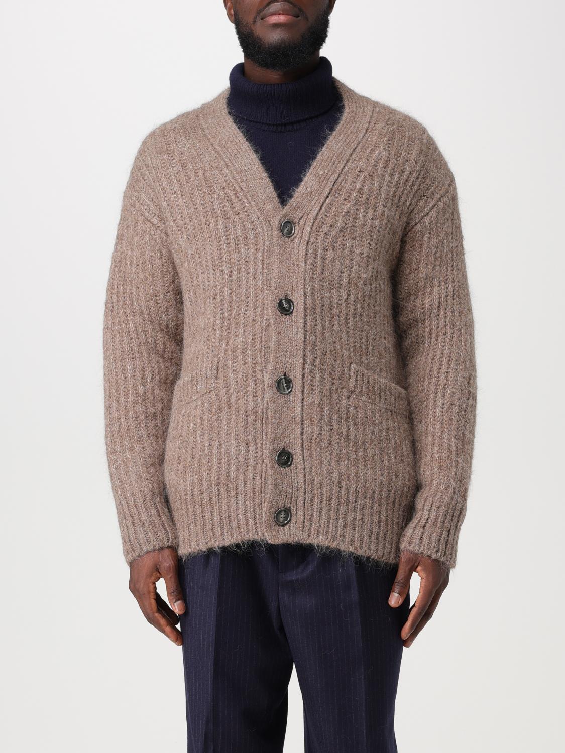 Shop Ami Alexandre Mattiussi Cardigan Ami Paris Men Color Beige