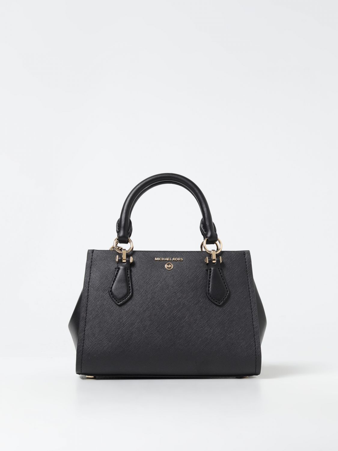Shop Michael Kors Michael  Marilyn Bag In Saffiano Leather In Black