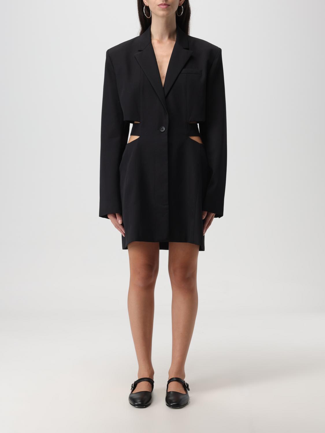 Jacquemus 'la Robe Bari' Black Single-breasted Jacket With Cut-out In Black