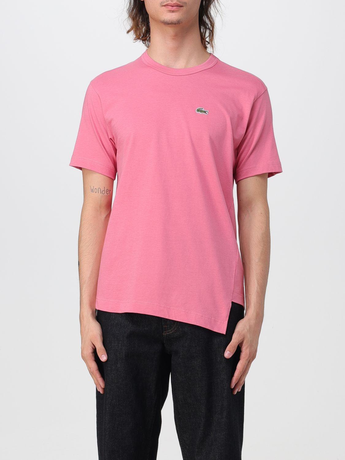 COMME DES GARÇONS T恤 COMME DES GARCONS SHIRT X LACOSTE 男士 颜色 粉色,F01939010
