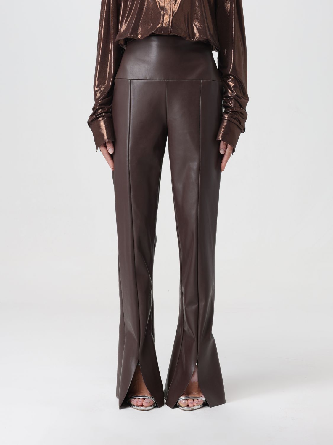 NORMA KAMALI: trousers for women - Brown