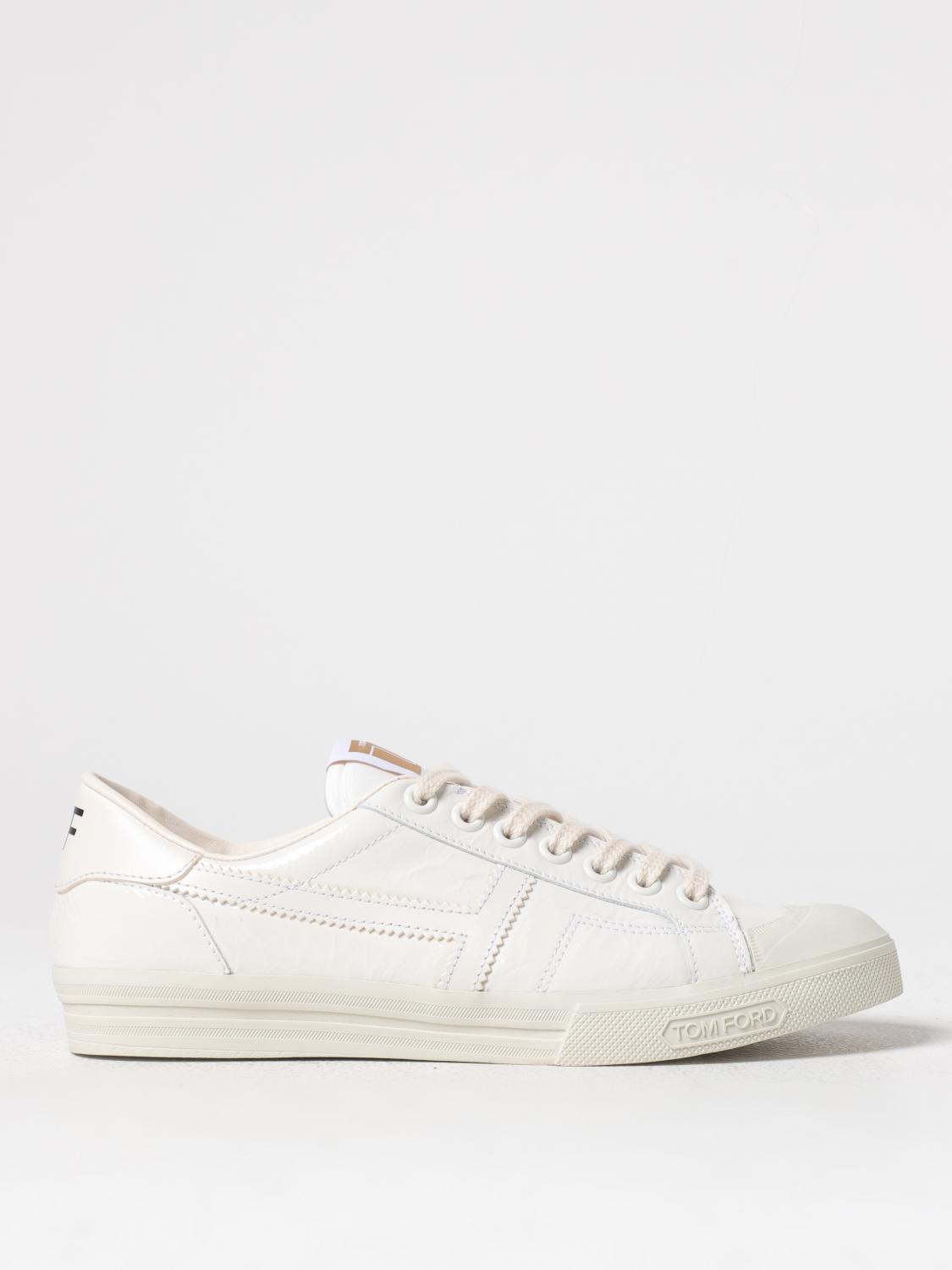 Tom Ford Jarvis Low Top Sneaker In Yellow Cream