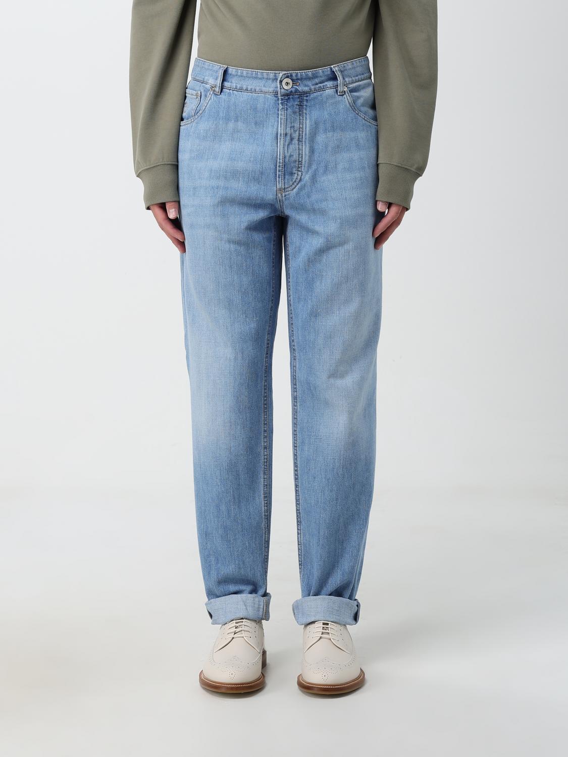 Shop Brunello Cucinelli Jeans  Men Color Denim