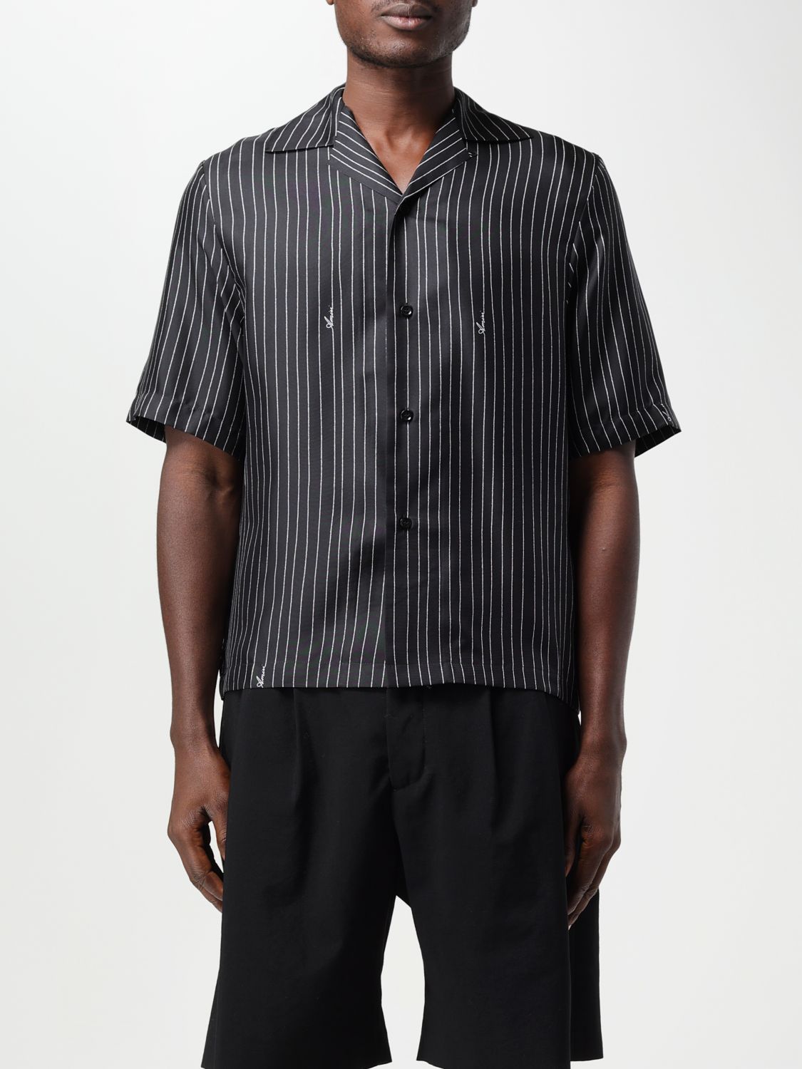 Shop Amiri Shirt  Men Color Black