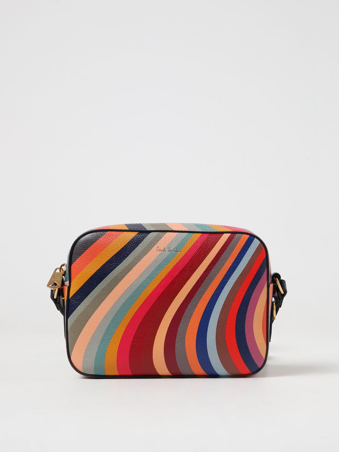 Shop Paul Smith Printed Leather Bag In Multicolor