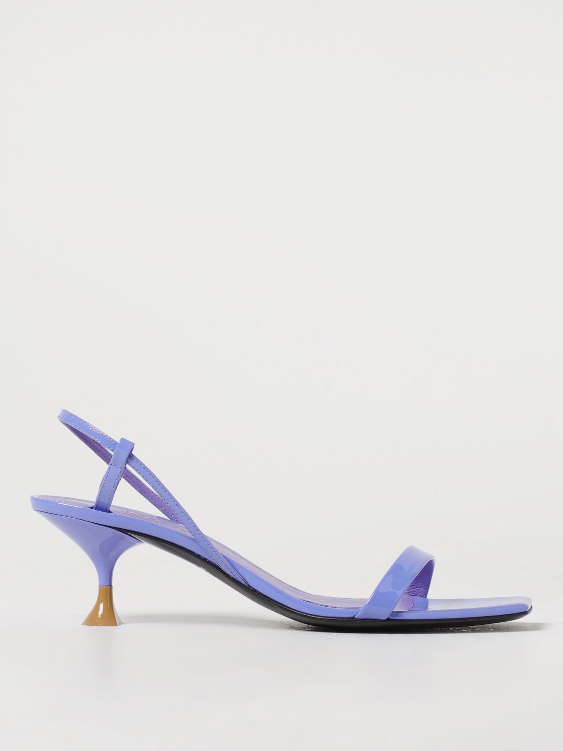 3juin metallic-effect 95mm heel pumps - Purple