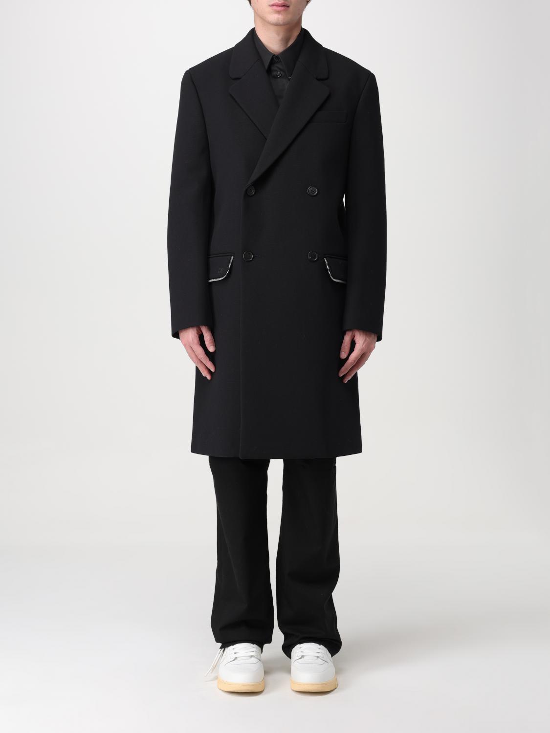 Coat OFF-WHITE Men color Black