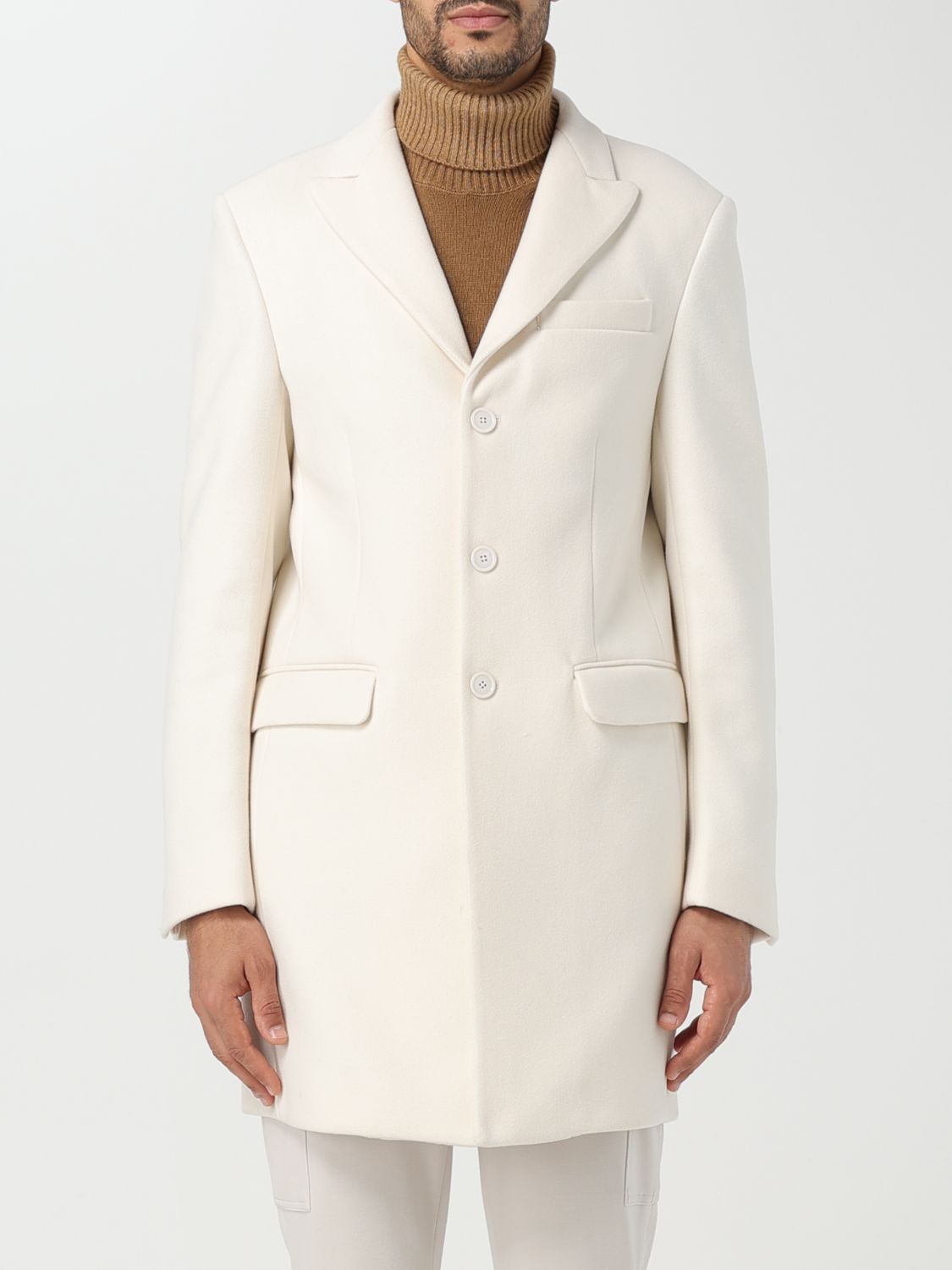 Daniele Alessandrini Coat  Men Color White