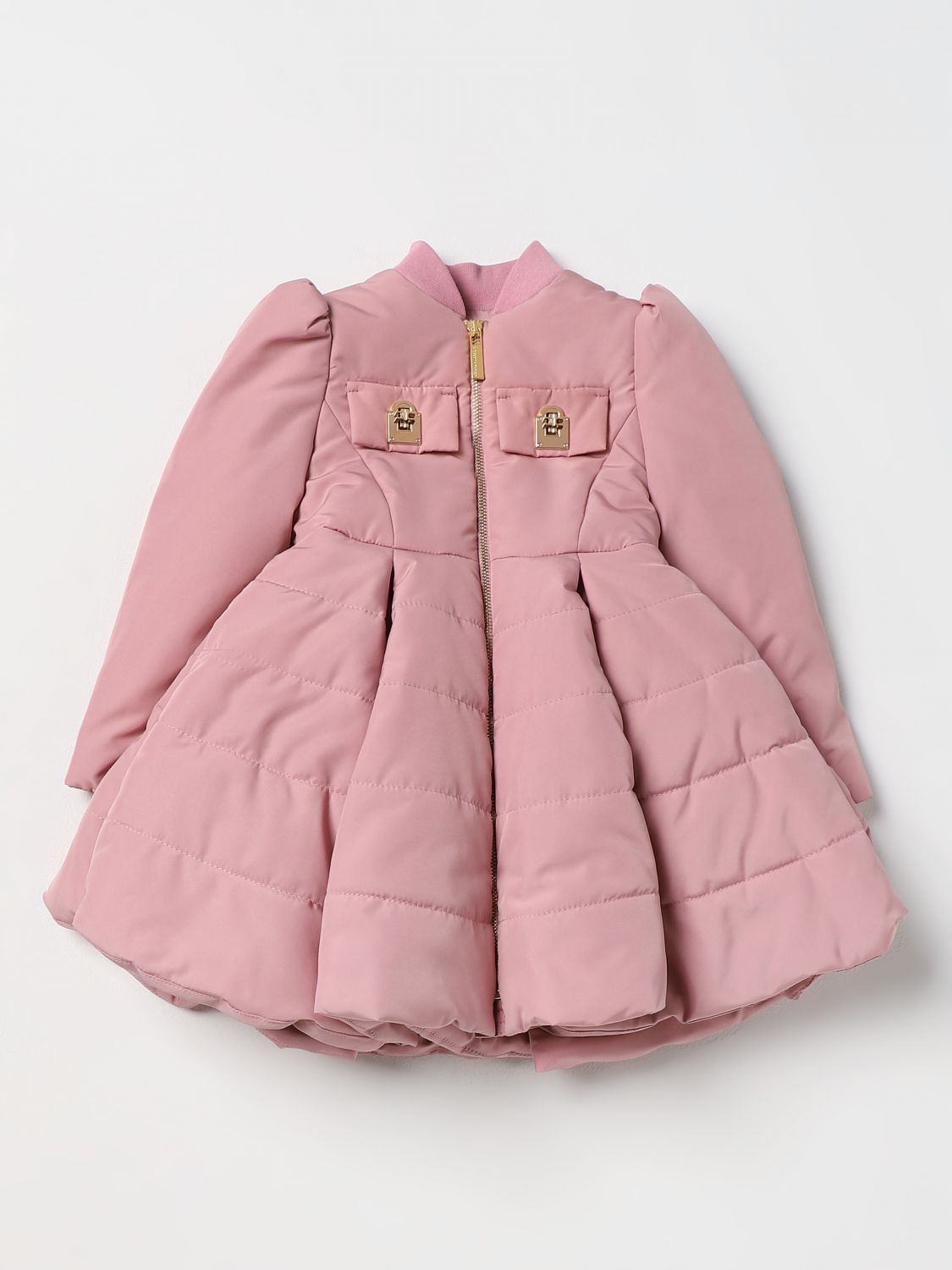 Elisabetta Franchi La Mia Bambina Babies' Coats  Kids In Pink