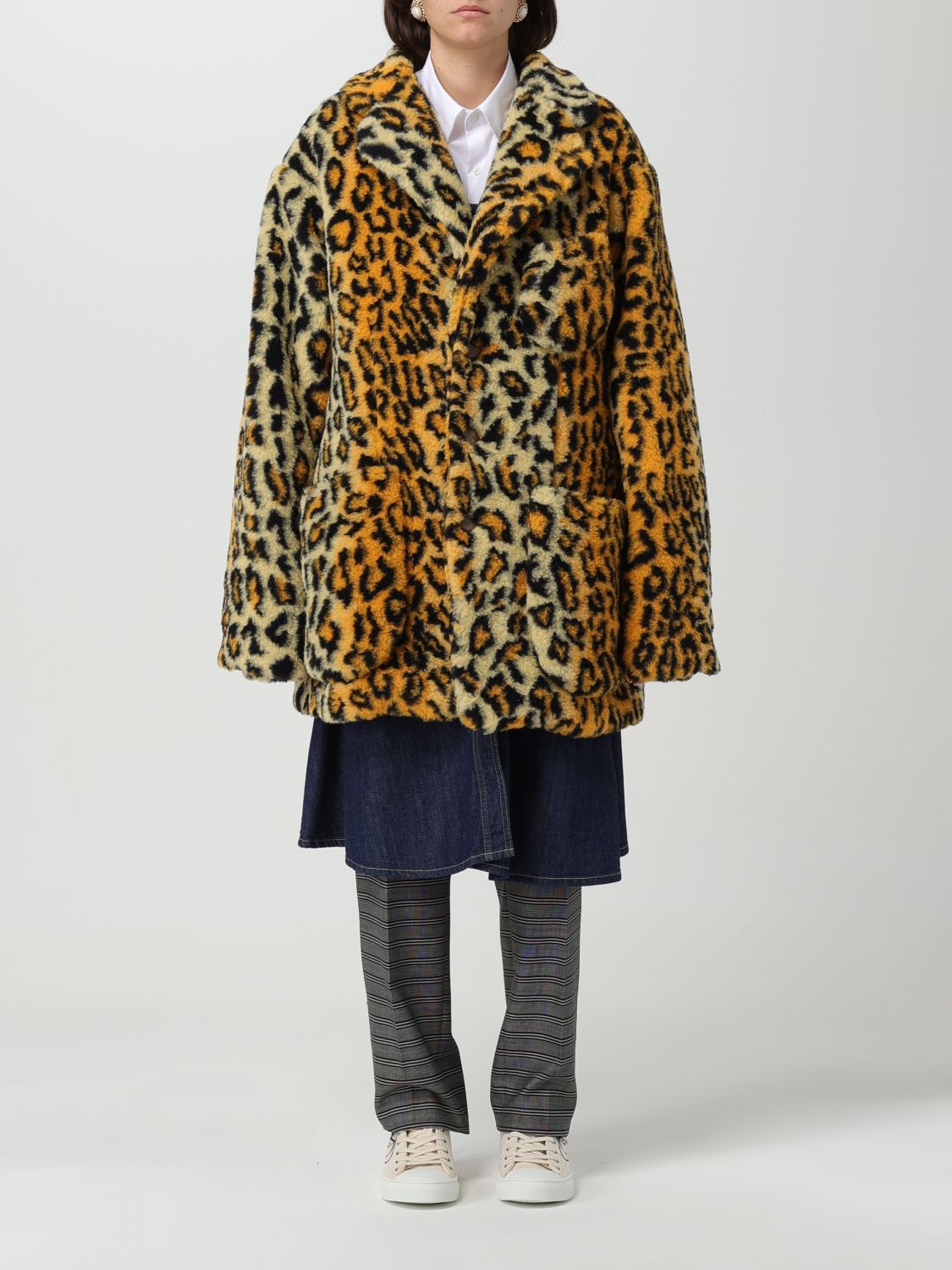 Shop Vivienne Westwood Fur Coats  Woman Color Multicolor