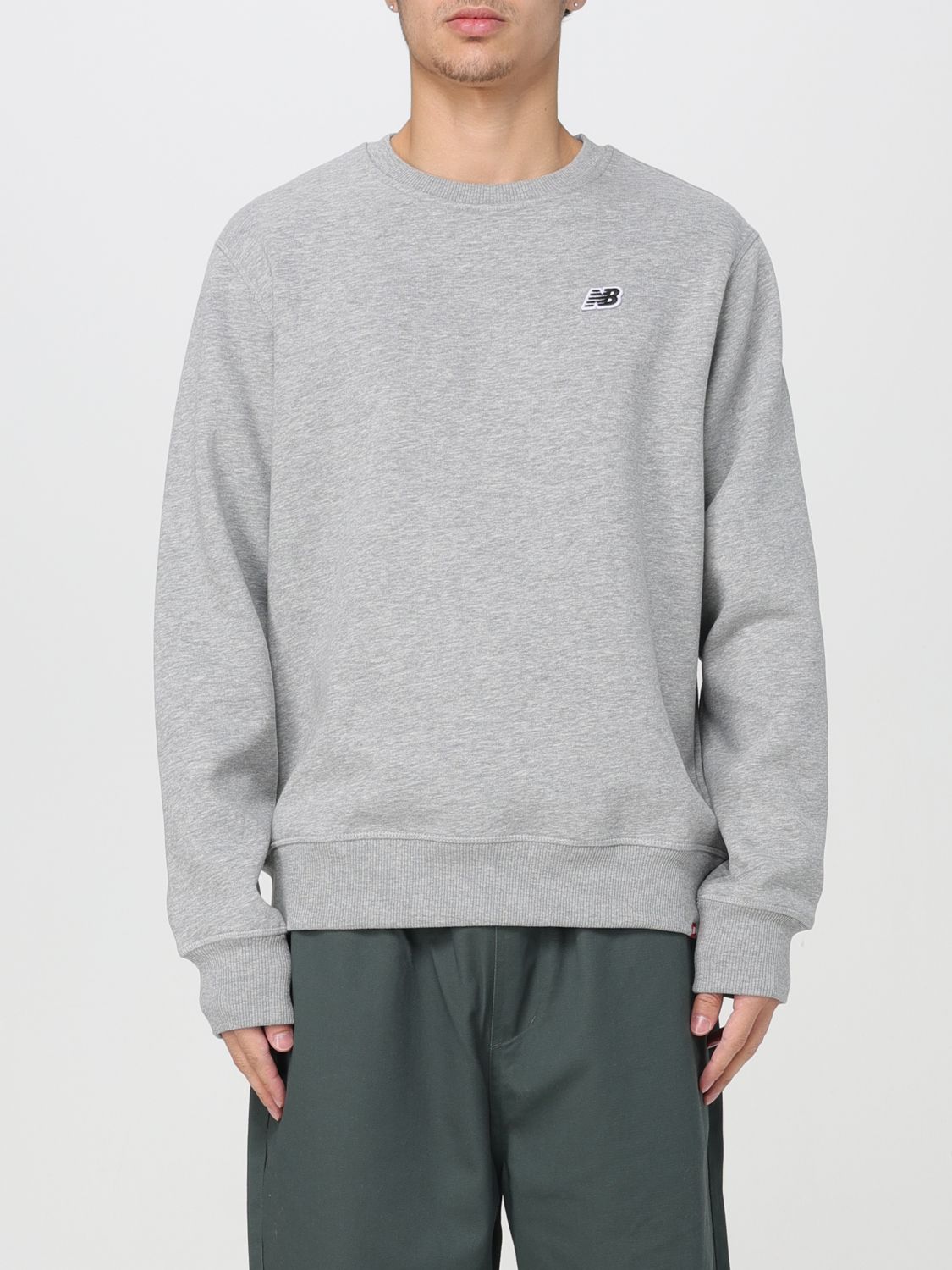 sweatshirt new balance men colour grey