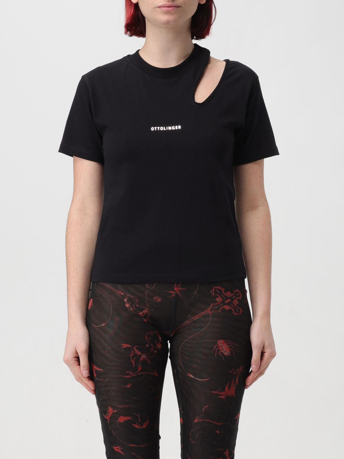 Shop Ottolinger T-shirt  Woman Color Black