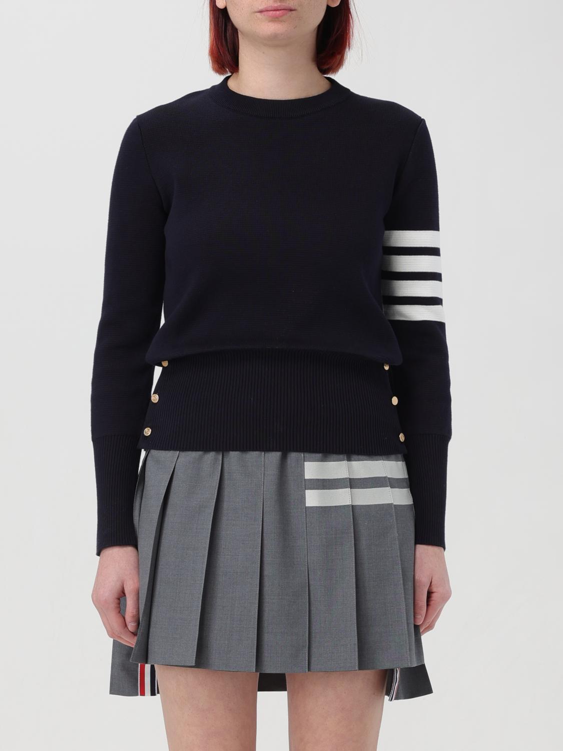 Shop Thom Browne Sweater  Woman Color Blue