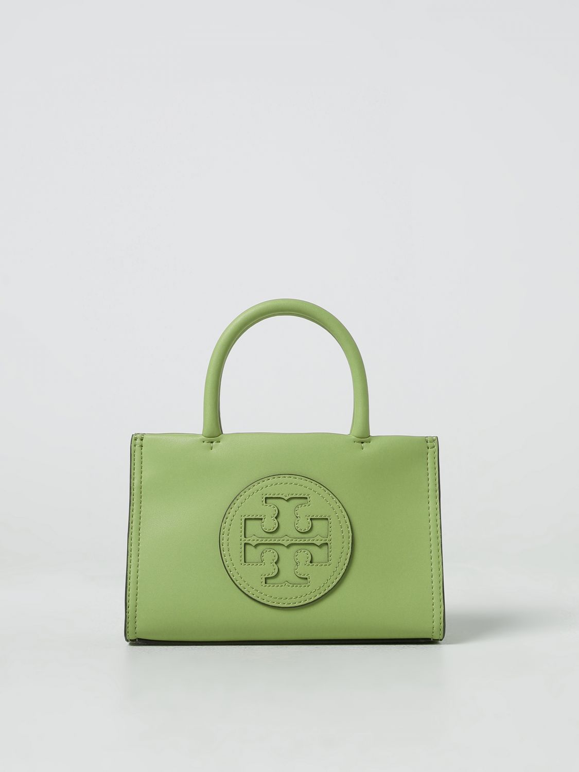 Shop Tory Burch Ella Bio Mini Biotex® Bag In 草绿色