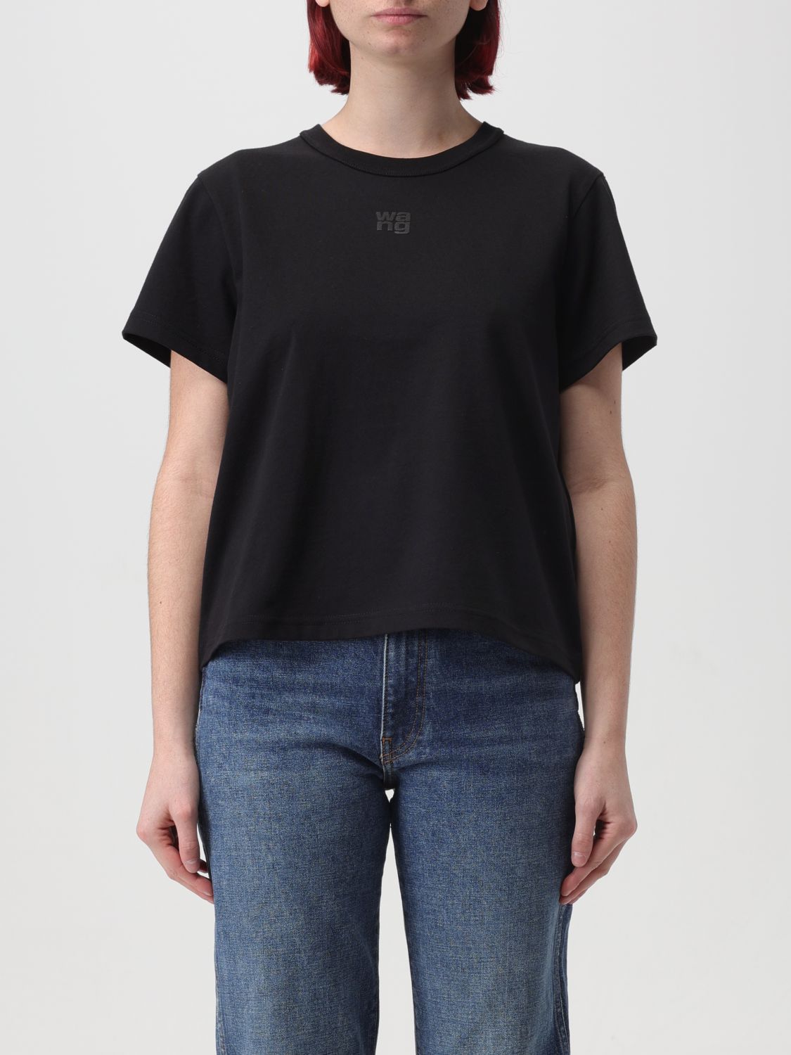 Shop Alexander Wang T-shirt  Woman Color Black