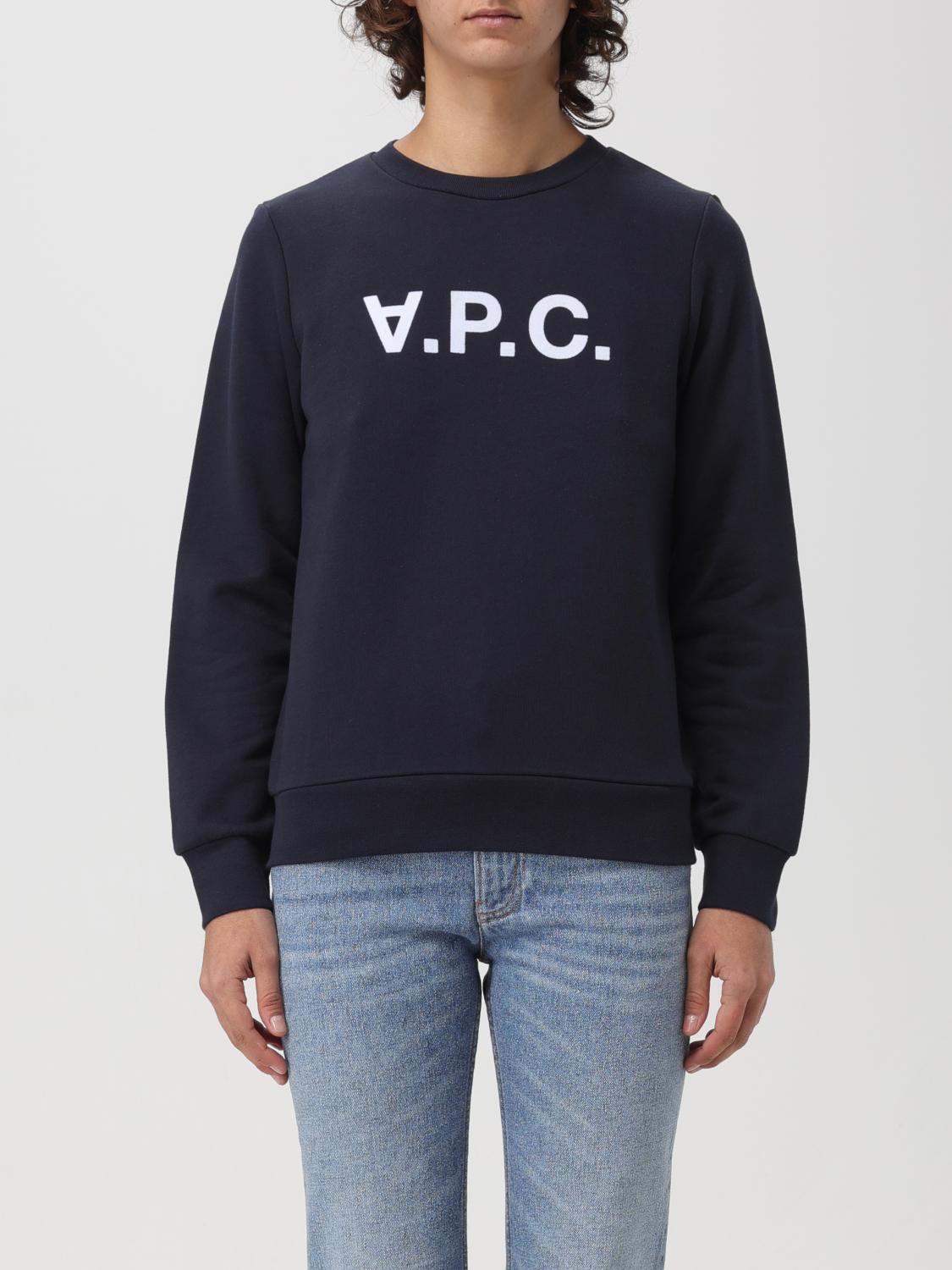 Shop Apc Sweatshirt A. P.c. Woman Color Blue