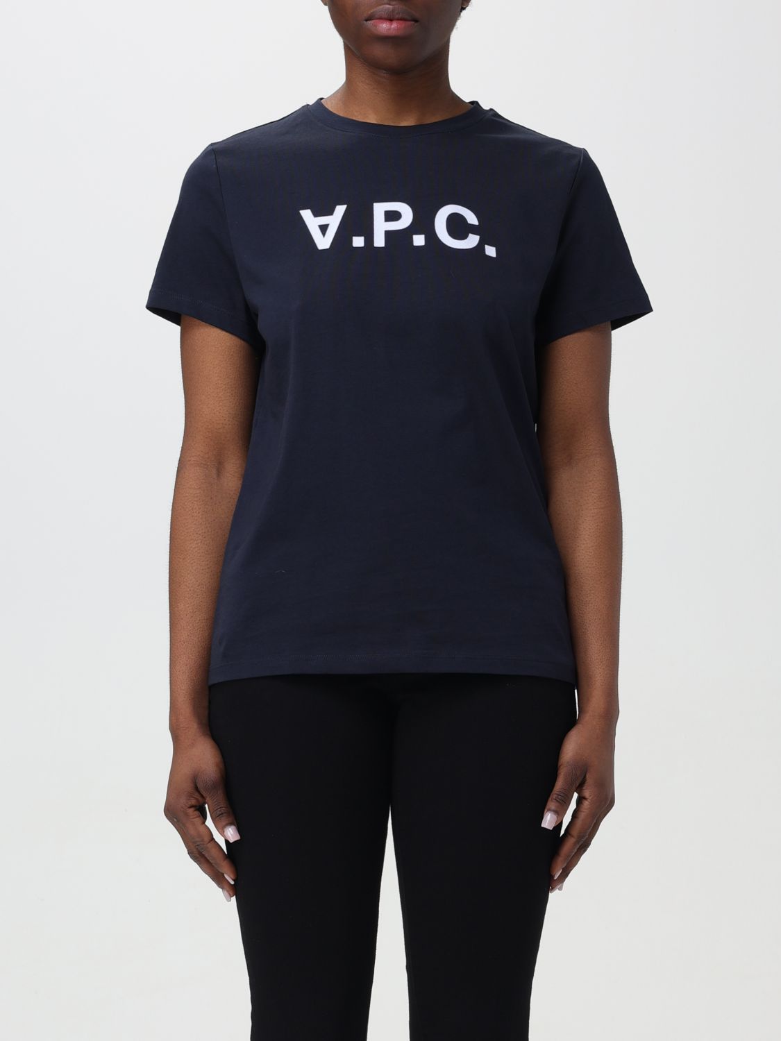 Shop Apc T-shirt A.p.c. Woman Color Blue