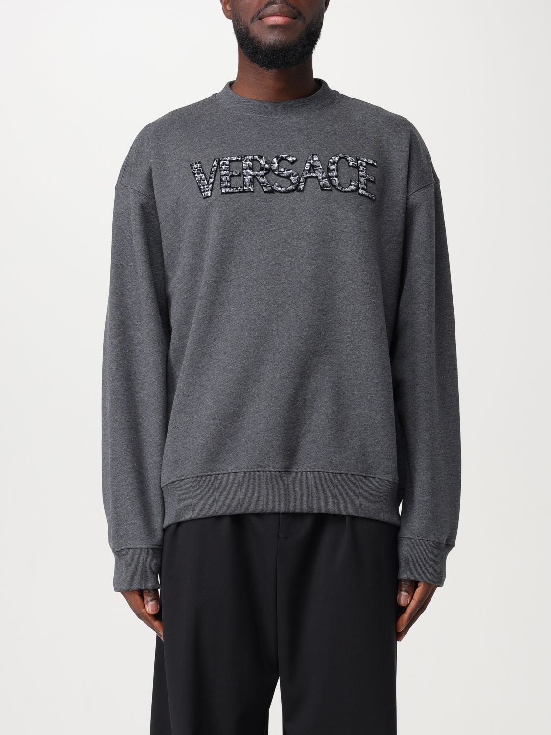 Versace Sweatshirt  Herren Farbe Grau In Grey
