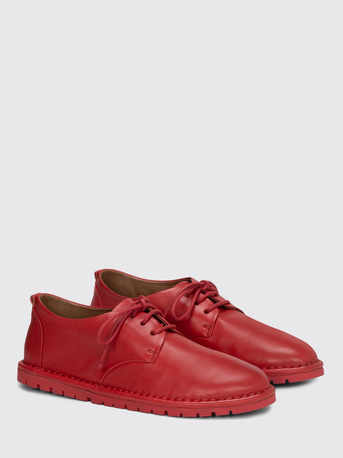 Derbies discount femme rouge