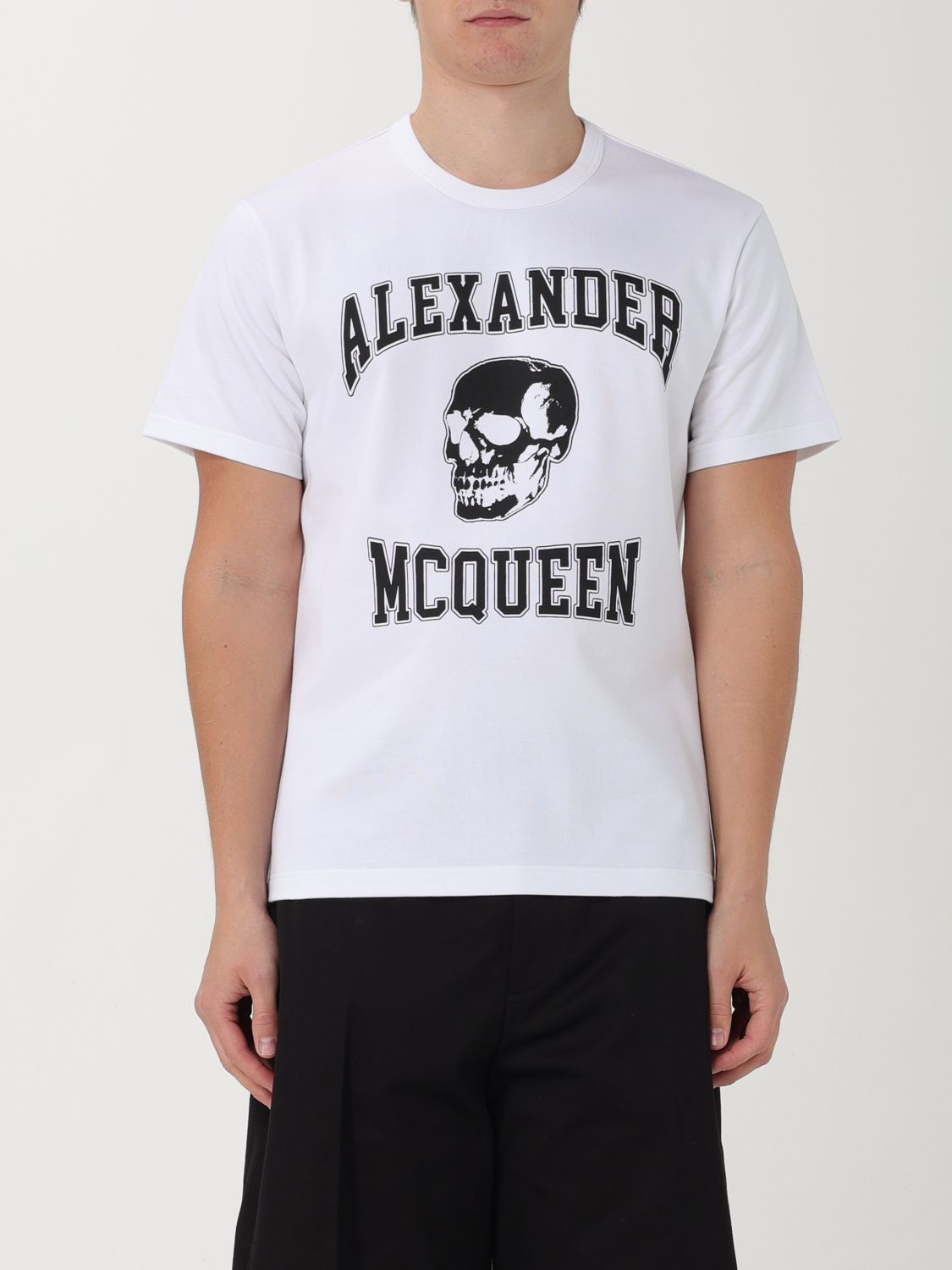 Shop Alexander Mcqueen T-shirt  Men Color White 1