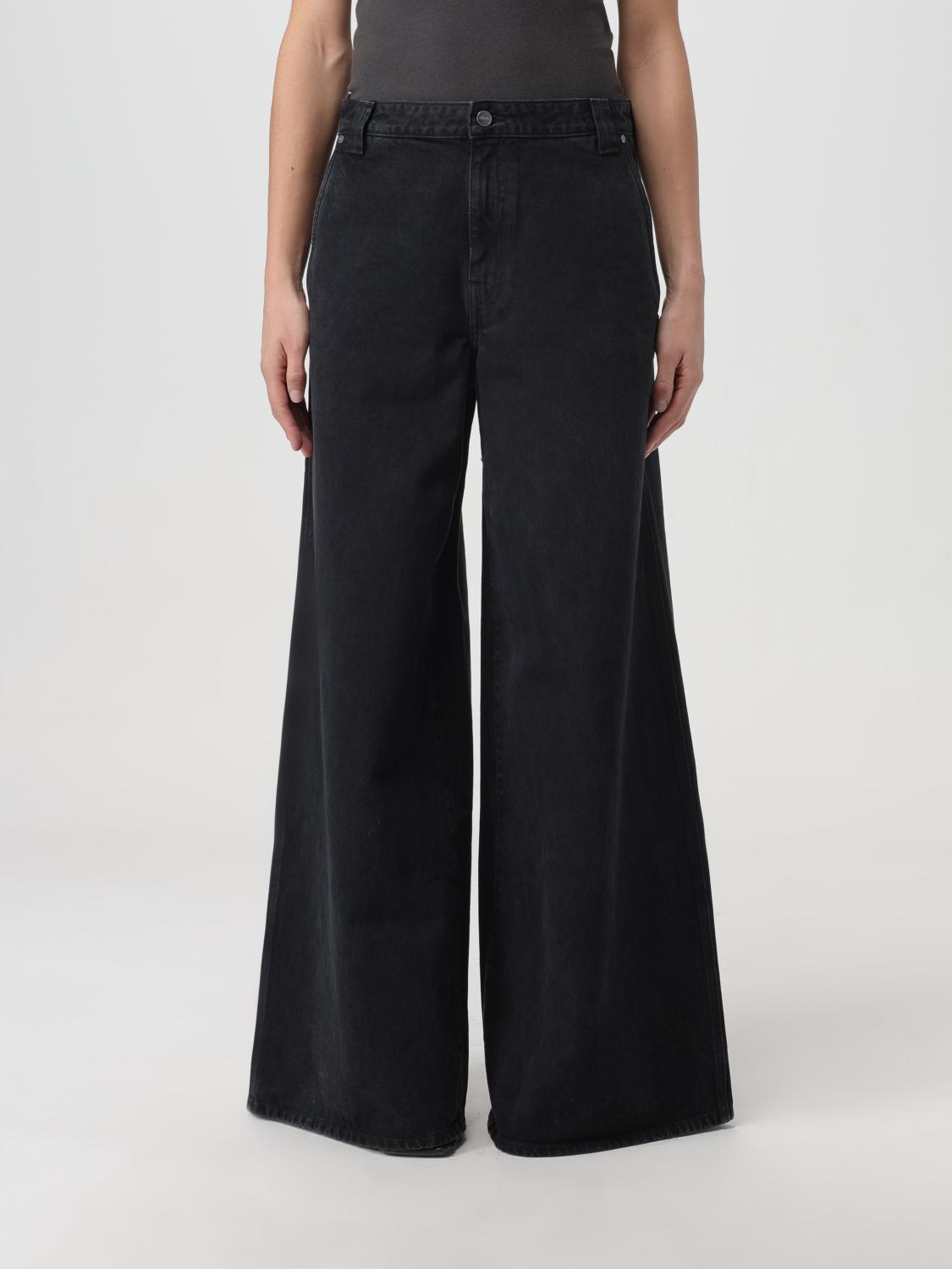 Khaite Black The Jacob Wide-leg Jeans In Black