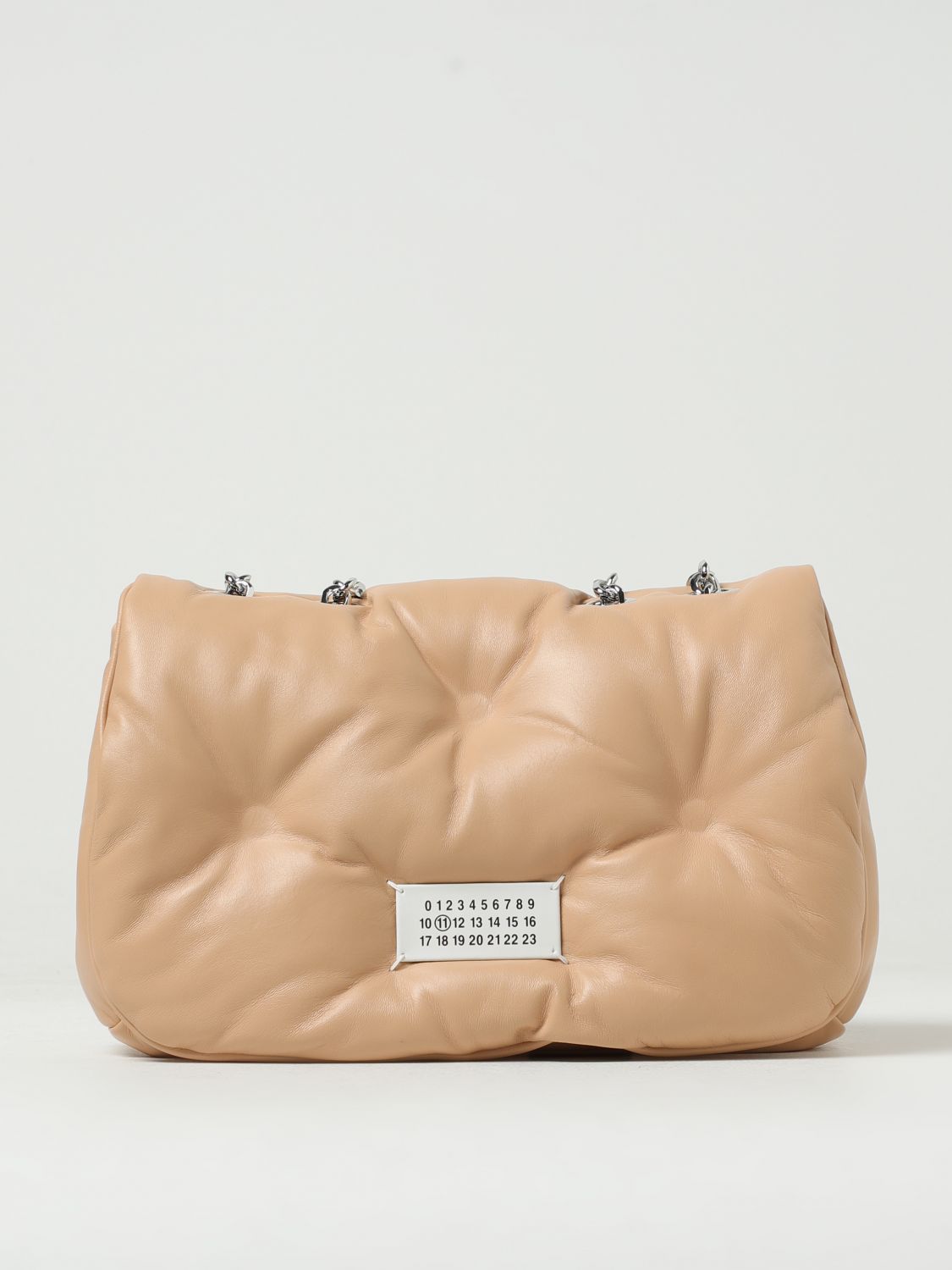 Maison Margiela Glam Slam Bag In Quilted Nappa In Beige