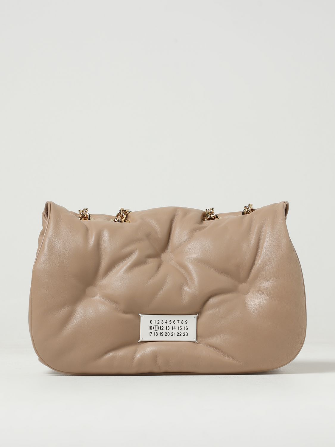 Maison Margiela Glam Slam Bag In Quilted Nappa In Cream