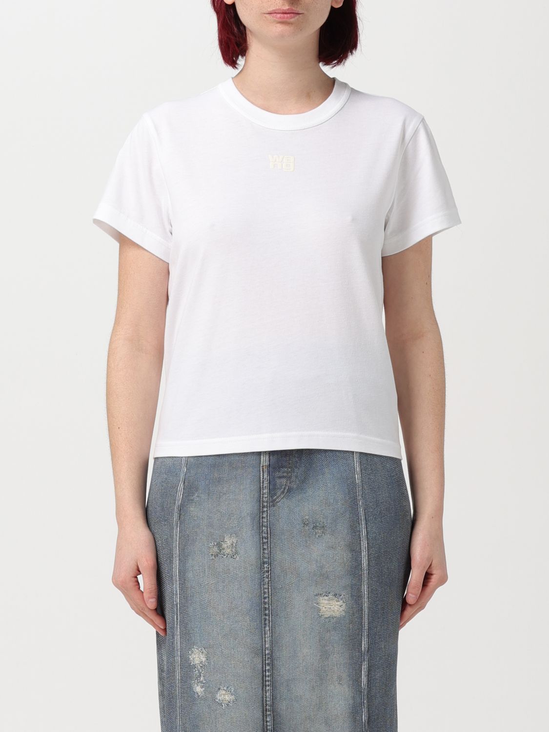 Shop Alexander Wang T T-shirt T By Alexander Wang Woman Color White