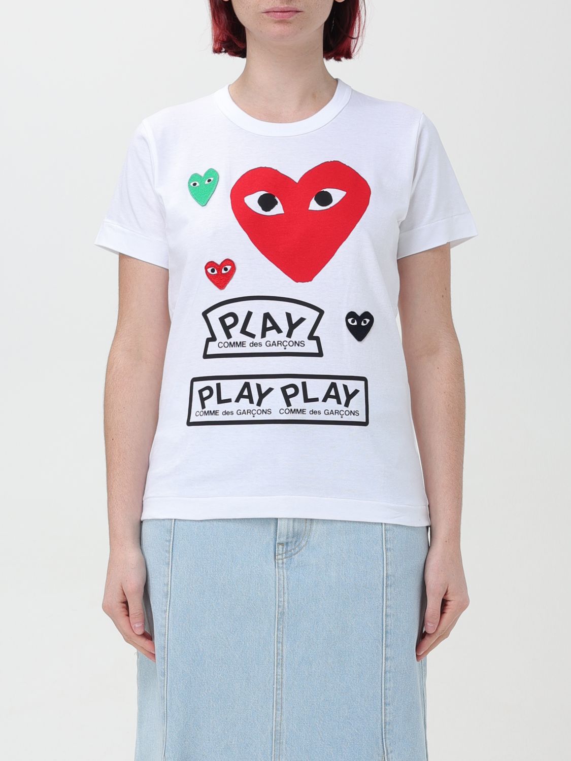 Comme Des Garçons Play T-shirt Comme Des Garcons Play Damen Farbe Weiss In White
