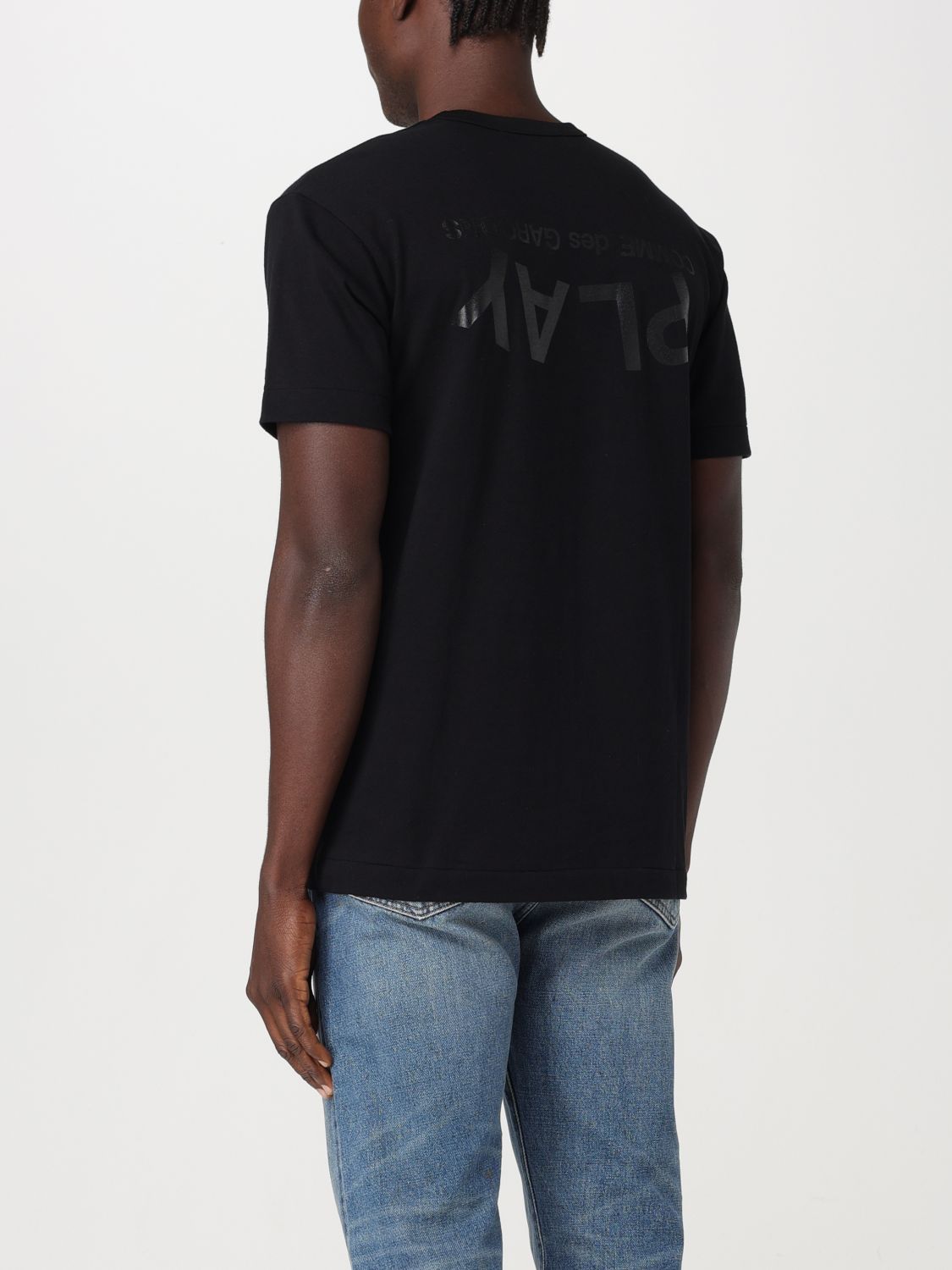 COMME DES GARCONS PLAY t shirt for man Black Comme Des