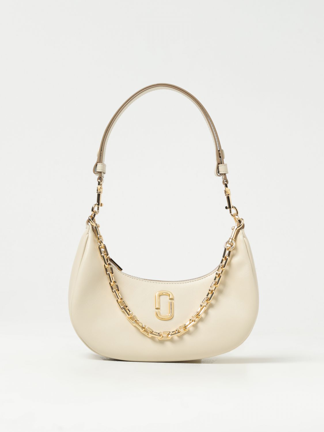 Shop Marc Jacobs The Curve Bag In Leather In White