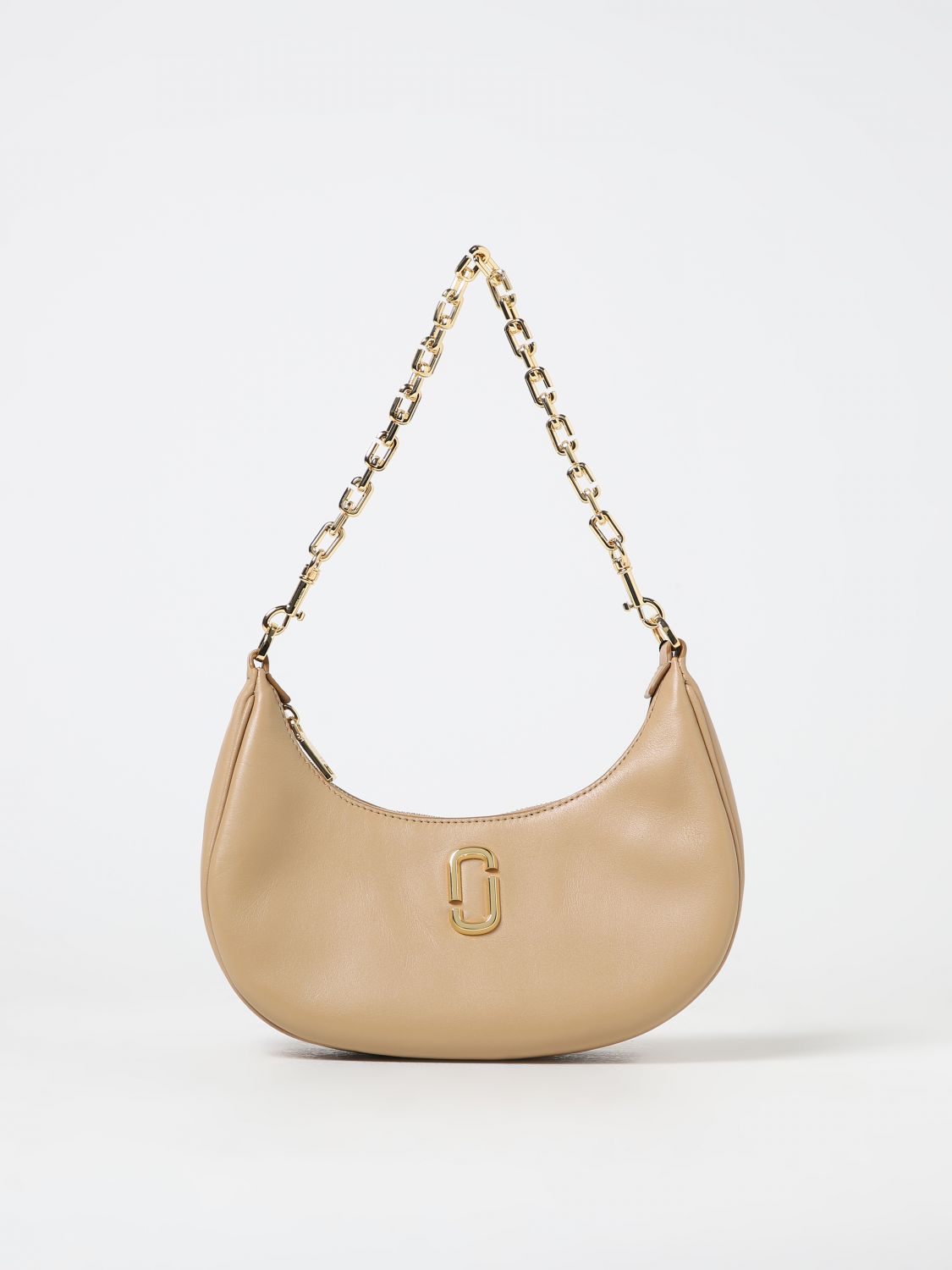 Marc Jacobs Leather The Curve Shoulder Bag In Brown