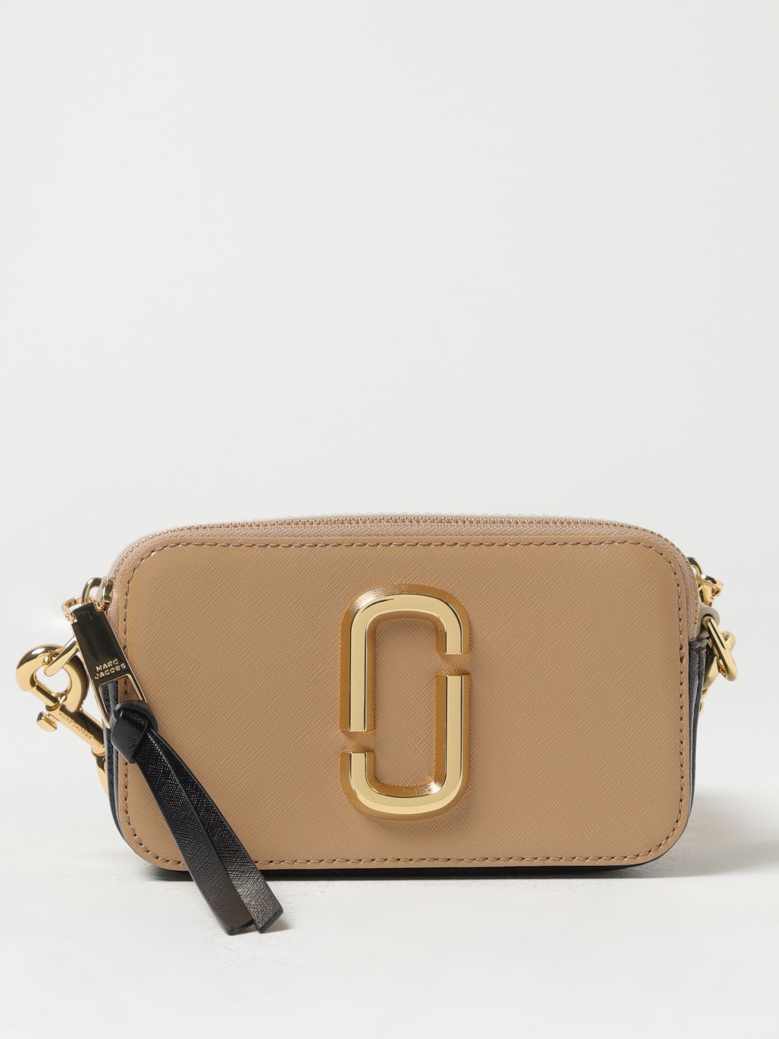 Shop Marc Jacobs The Snapshot Bag In Coated Leather In Camel