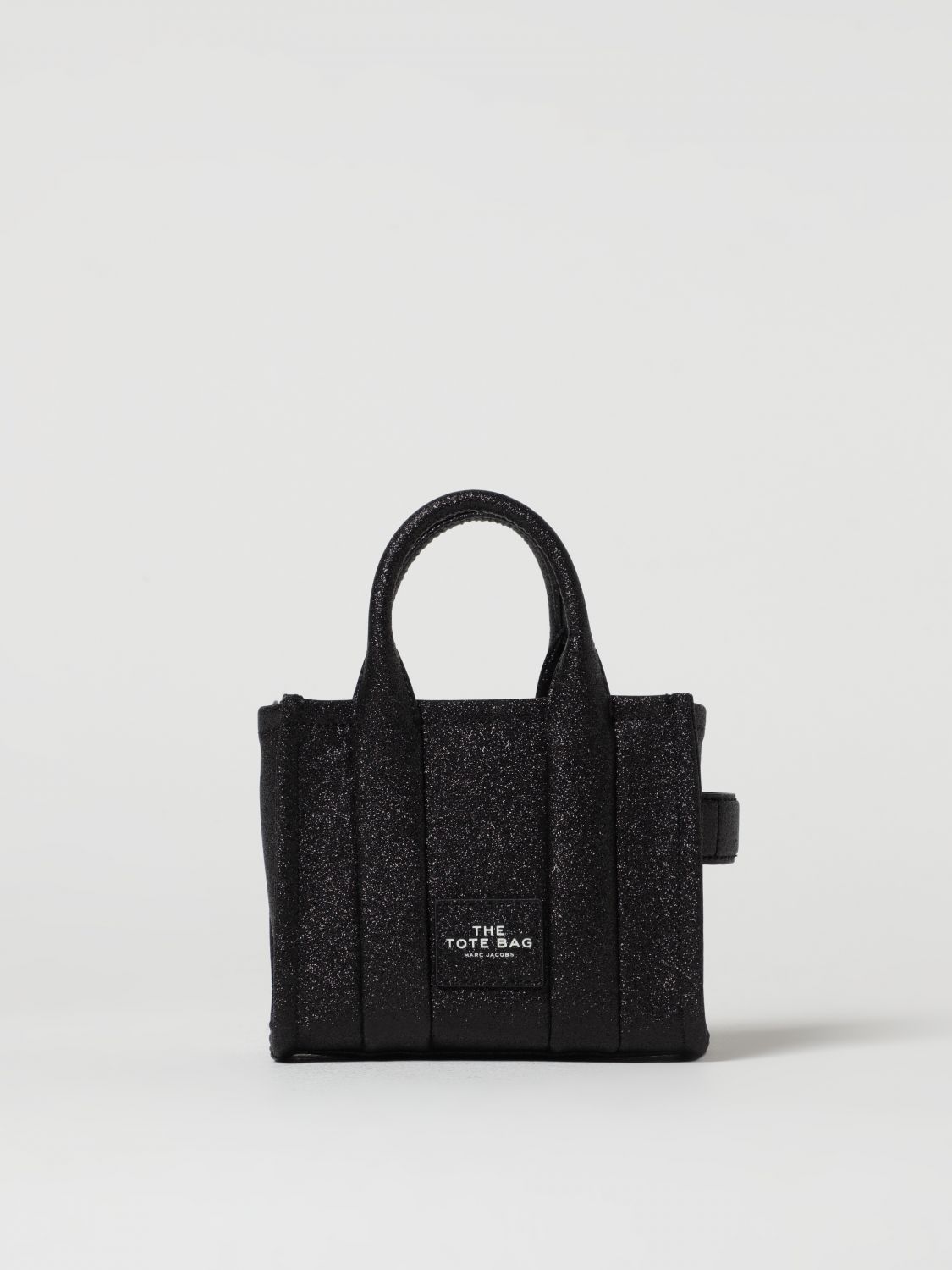 Marc Jacobs The Galactic Glitter Mini Tote Bag In Schwarz